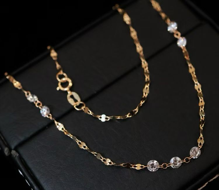 18K培育鑽石項鍊