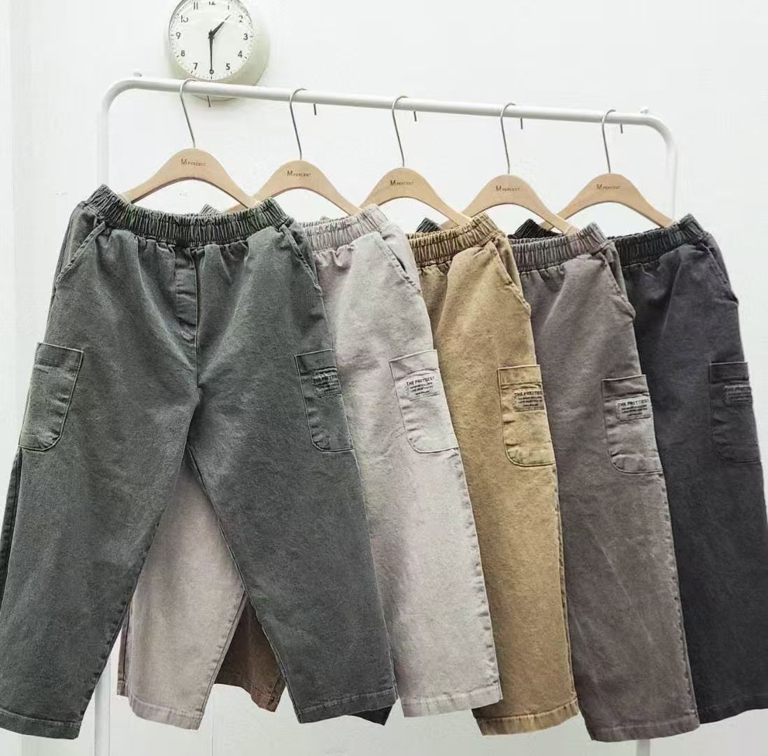 M2 YE washed two pockets pants