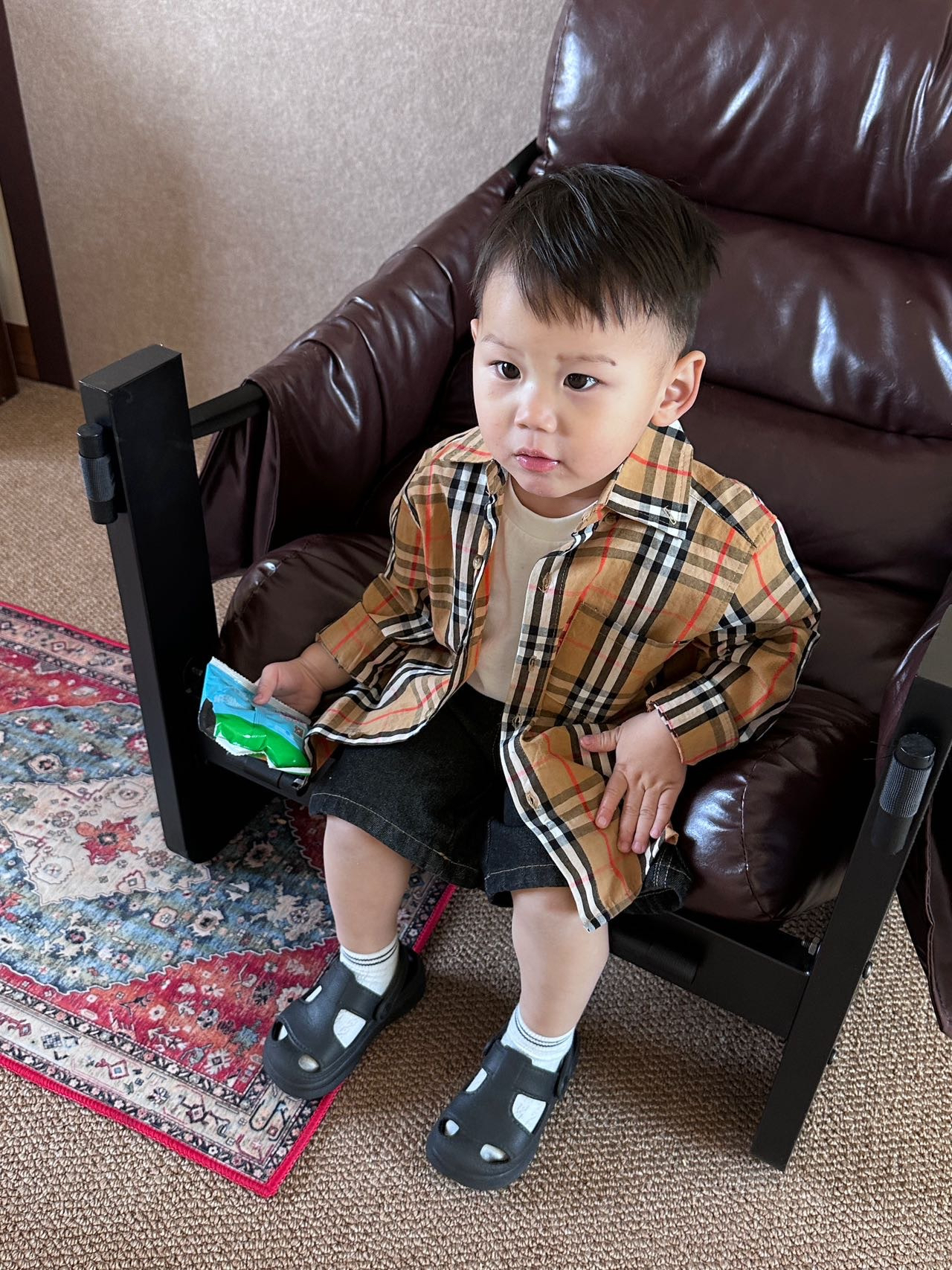 0598 親子款❤️超高質格仔襯衫