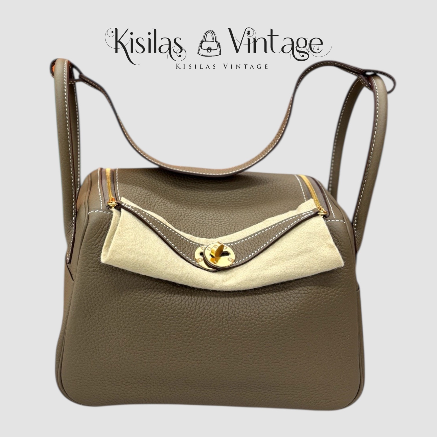 Hermes lindy26 大象灰金扣