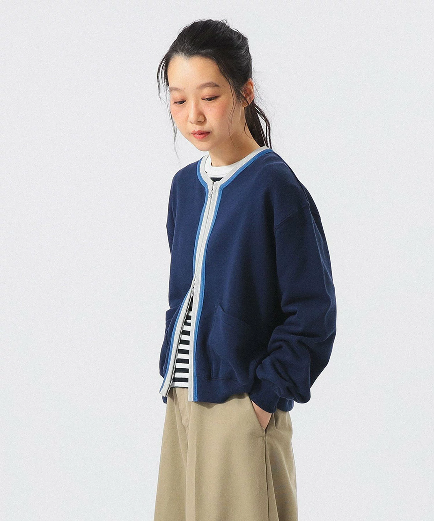 🆕【⭐訂購⭐】🌀 🇯🇵 日本直送  #BEAMS 復古衛衣款 雙向拉鍊 開胸外套［3款選］🌀 [ELJA-0009]