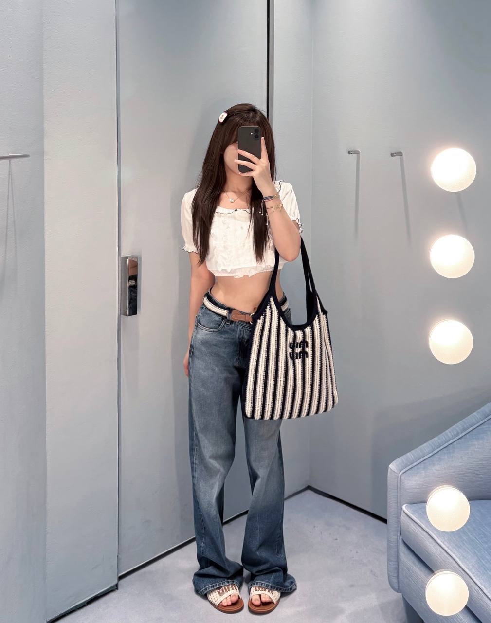 精選貨品優惠✨訂貨🍒MIUMIU 編織IVY TOTE  Size 41.5x36cm
