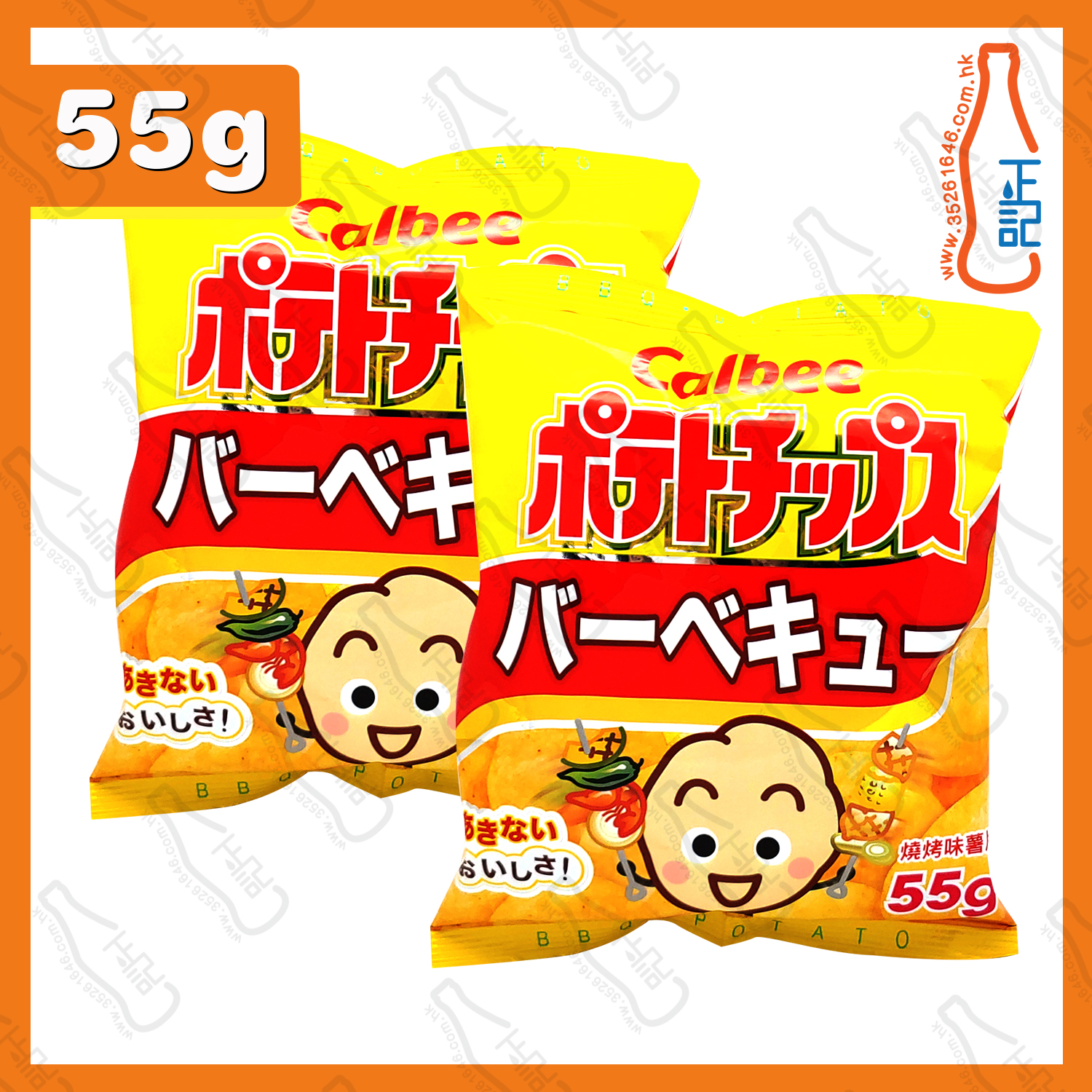 ==卡樂B BBQ味薯片 55g x 2包 /份