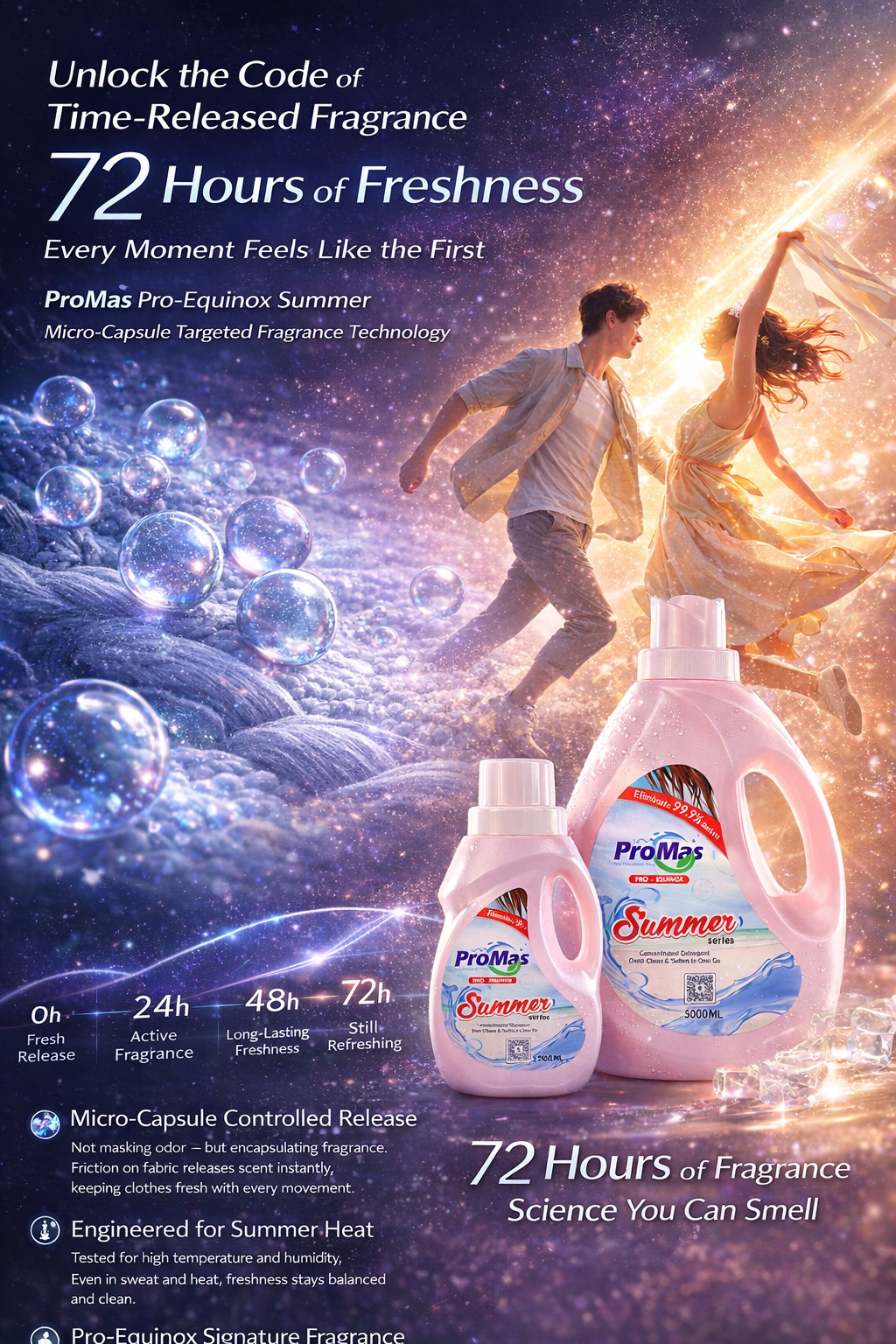 ProMas Detergent (Summer & C'5) 1000ML (Buy 1 Get 1 Free) – Total 2000ML 