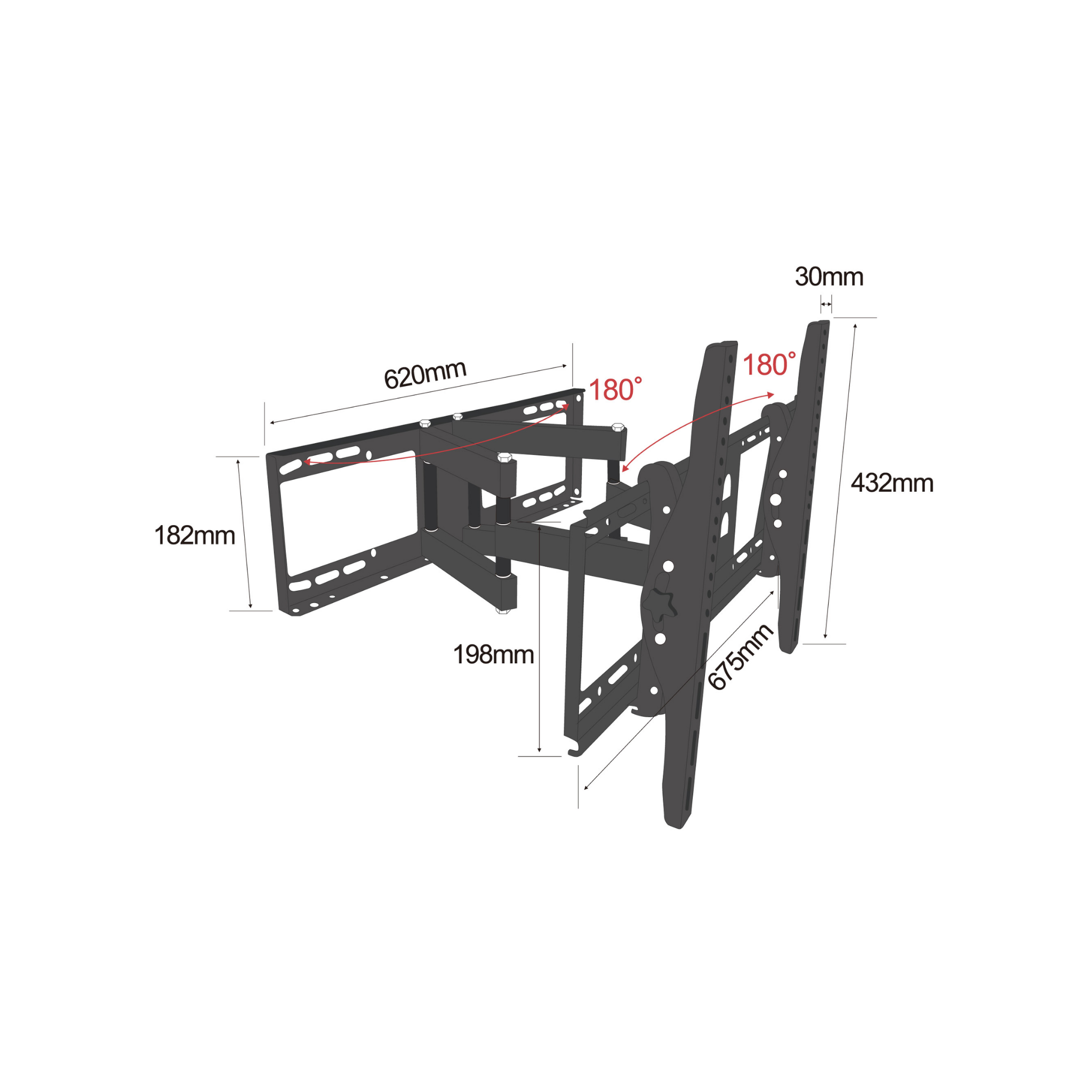 Phison 39"-65" Swivel TV Bracket PM-60FM