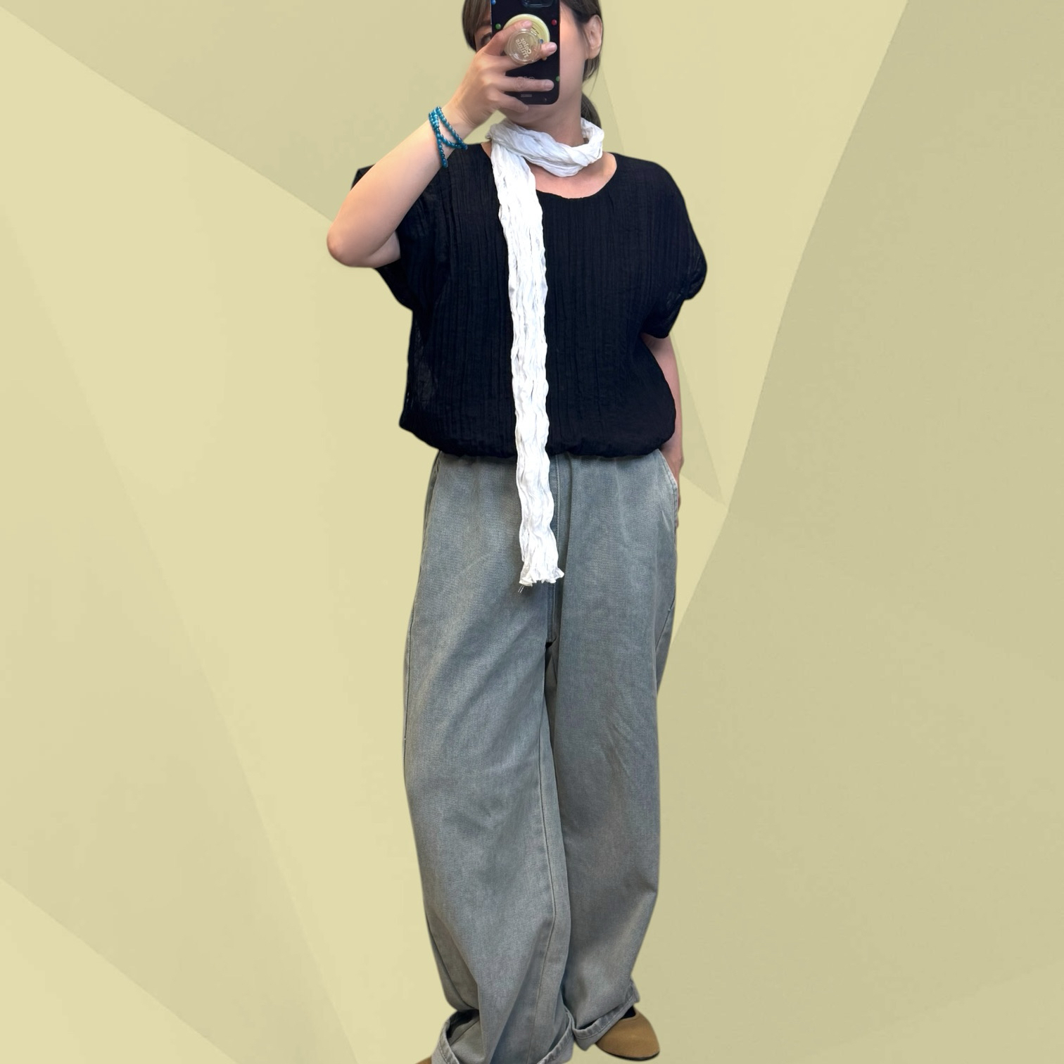 221136 麻雀泡泡手袖Tee