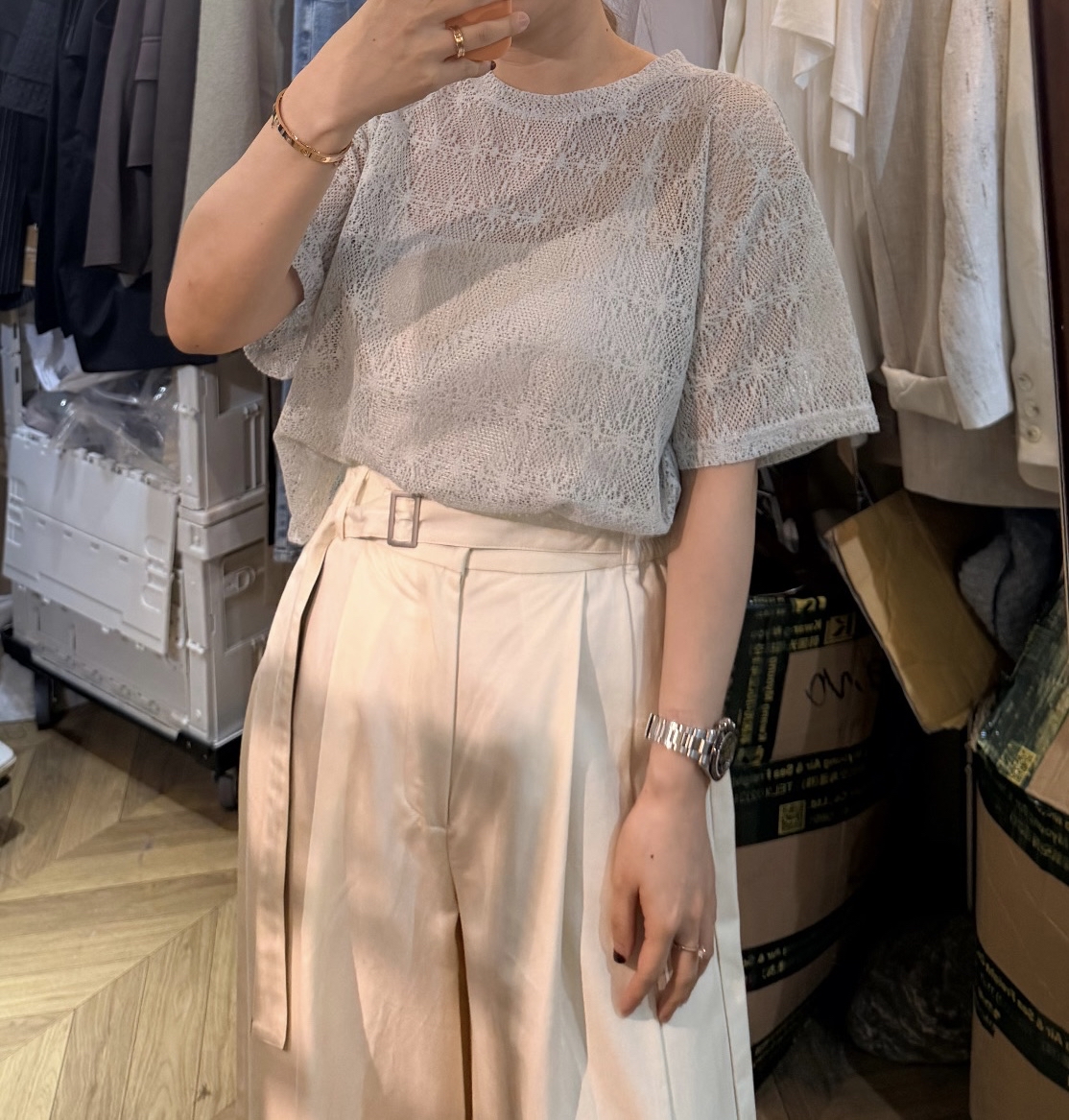  TP4 ✨自家品牌  煙花通花上衣