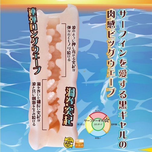 Toysheart BG Series 滑浪女孩飛機杯 |男性DIY 用品 | 黑肉少女 真空吸吮