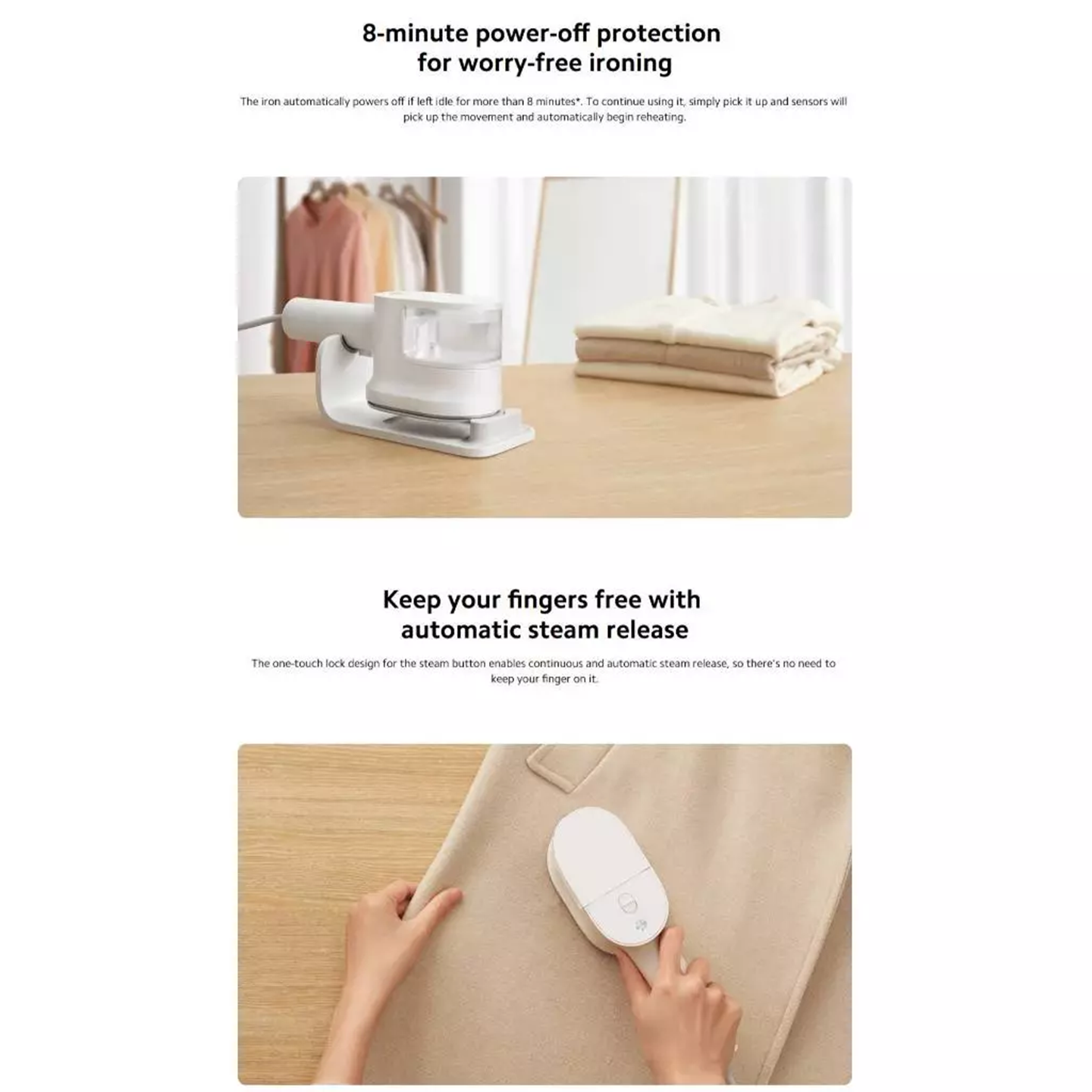 Xiaomi Handheld Steam Iron Ceramic Soleplate (BHR9026GB)