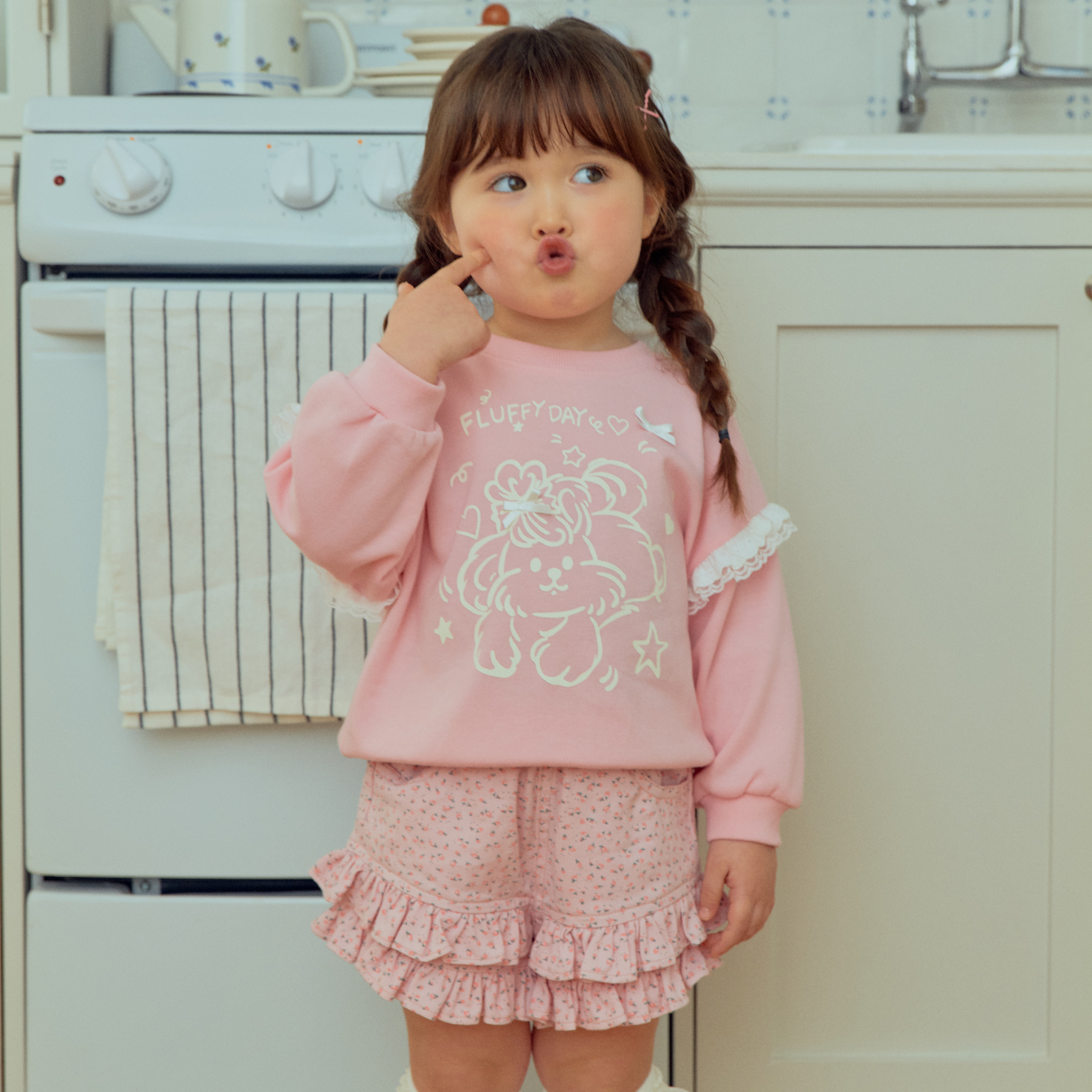 小碎花 Ruffle Pants 