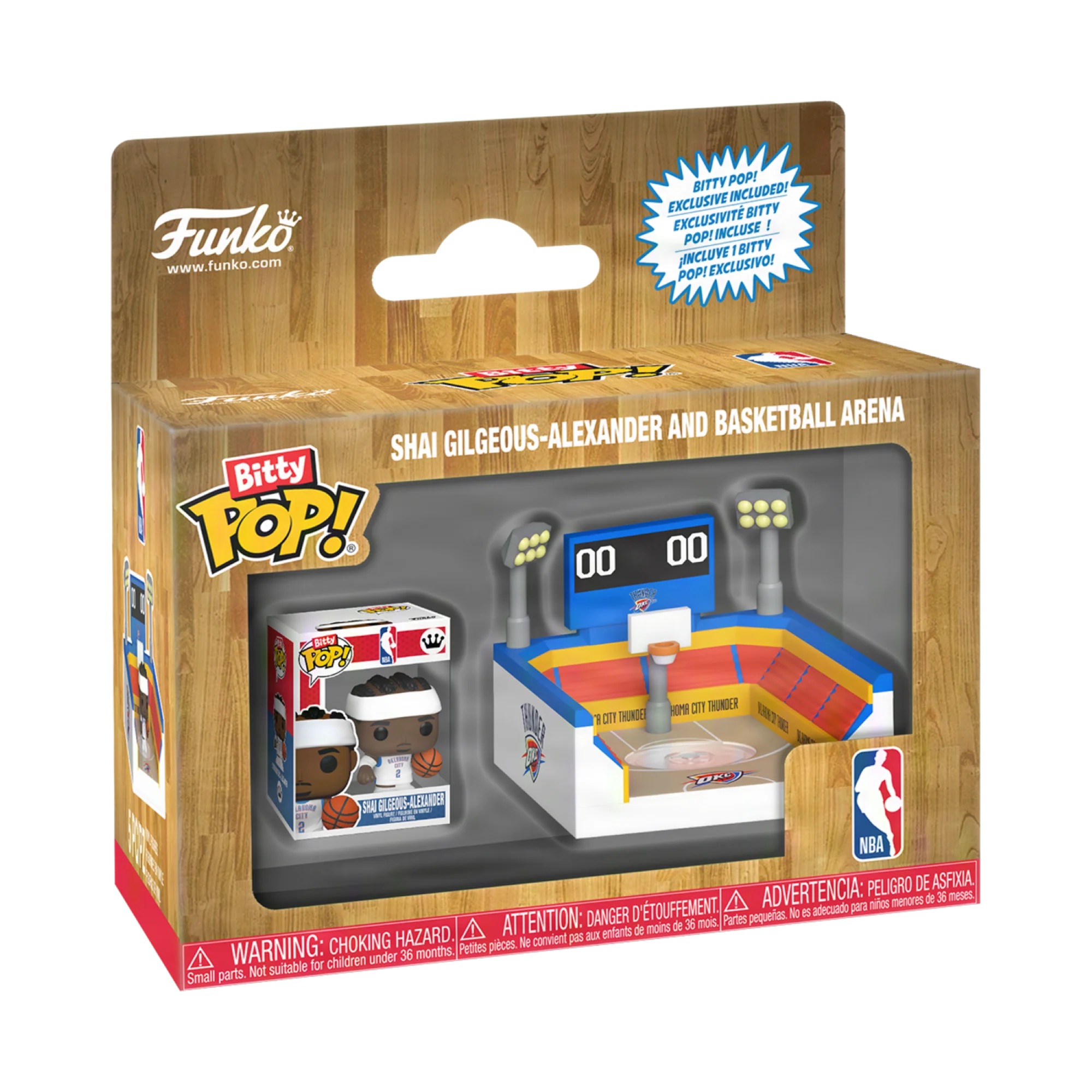 📦訂購 美國代購 Bitty POP! Town: NBA Arena - OKC Thunder with Shai Gilgeous-Alexander Figure 模型