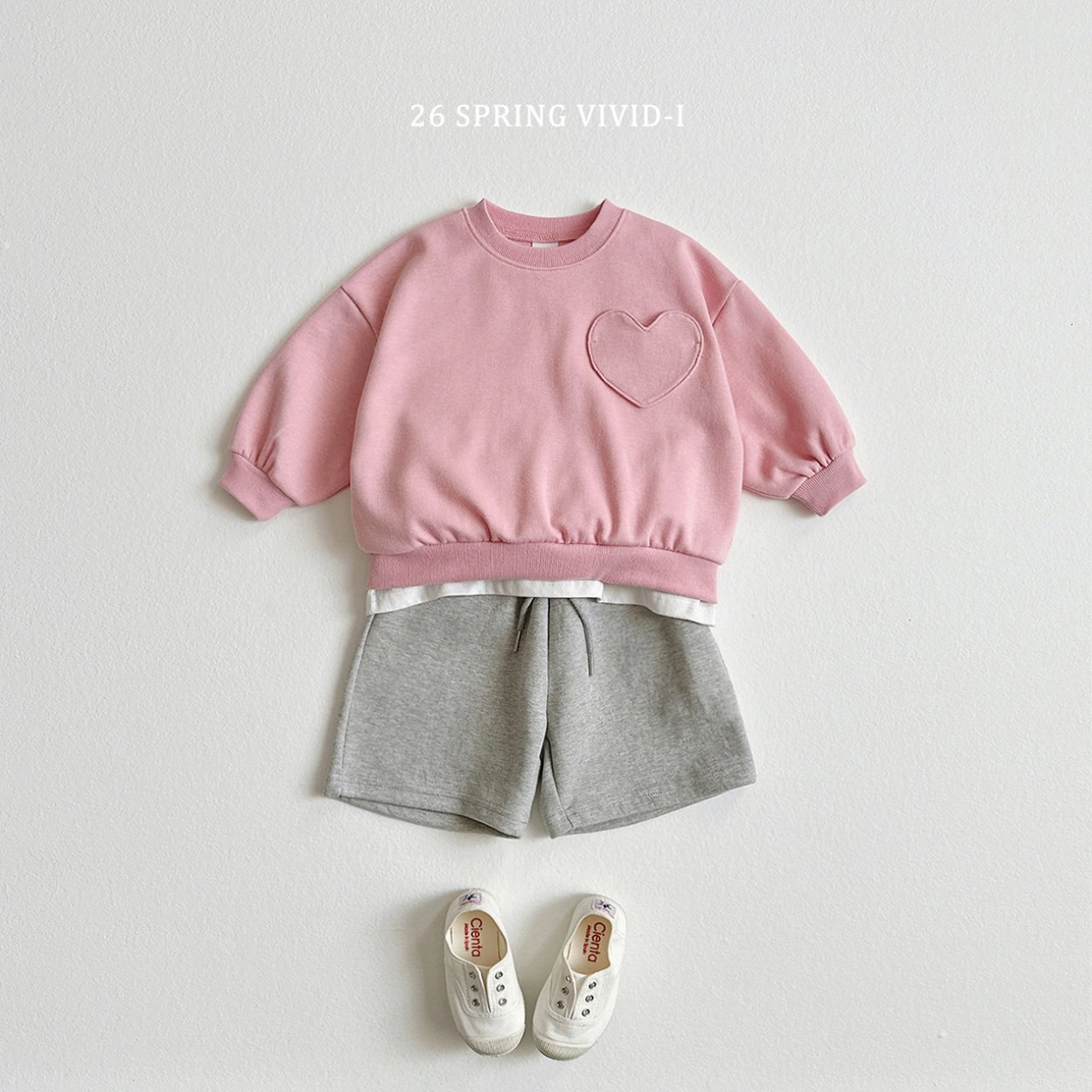 🌸預訂 韓國直送🌸🇰🇷VIVIDI三色愛心寬鬆衛衣