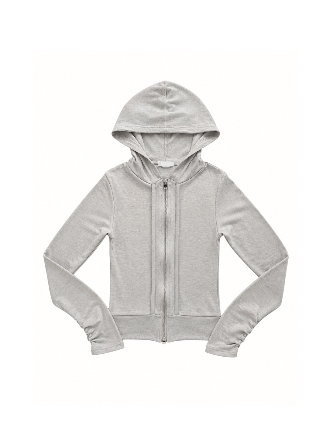 2-Way Zip Cropped Hoodie