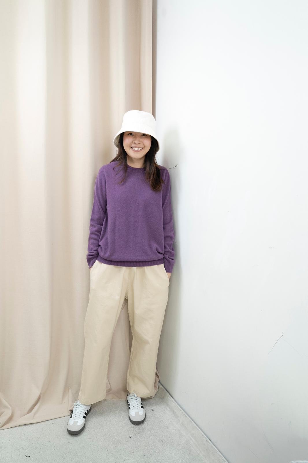 明線修腿休閒褲（2色）