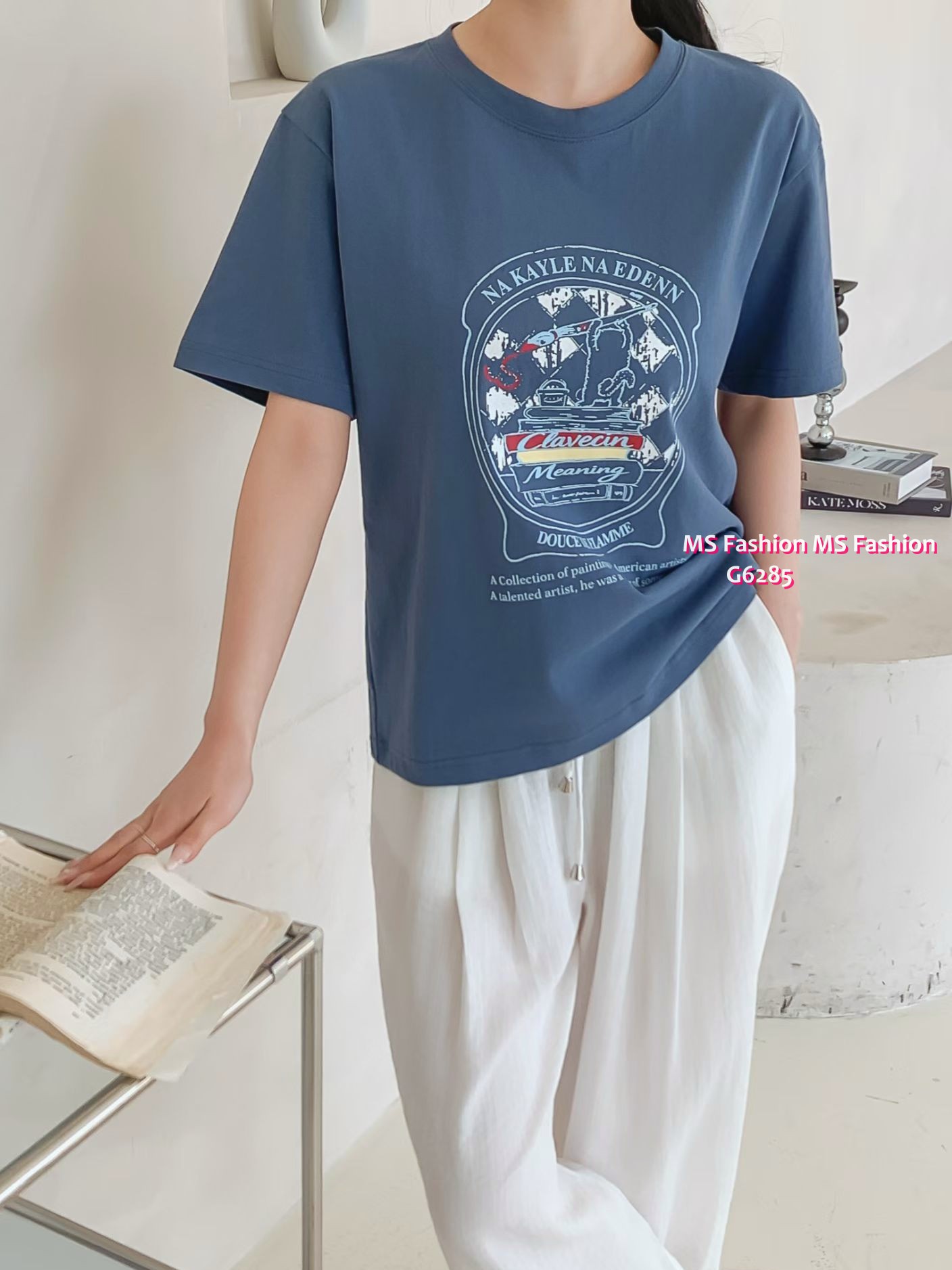 G6285 靚print tee仔