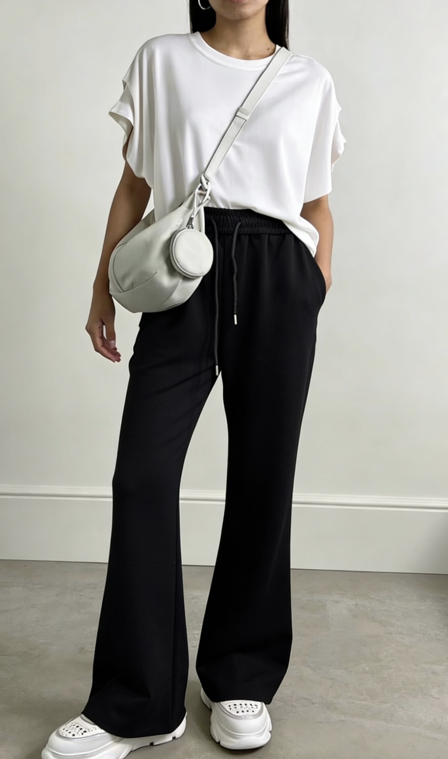 顯瘦免燙小喇叭褲