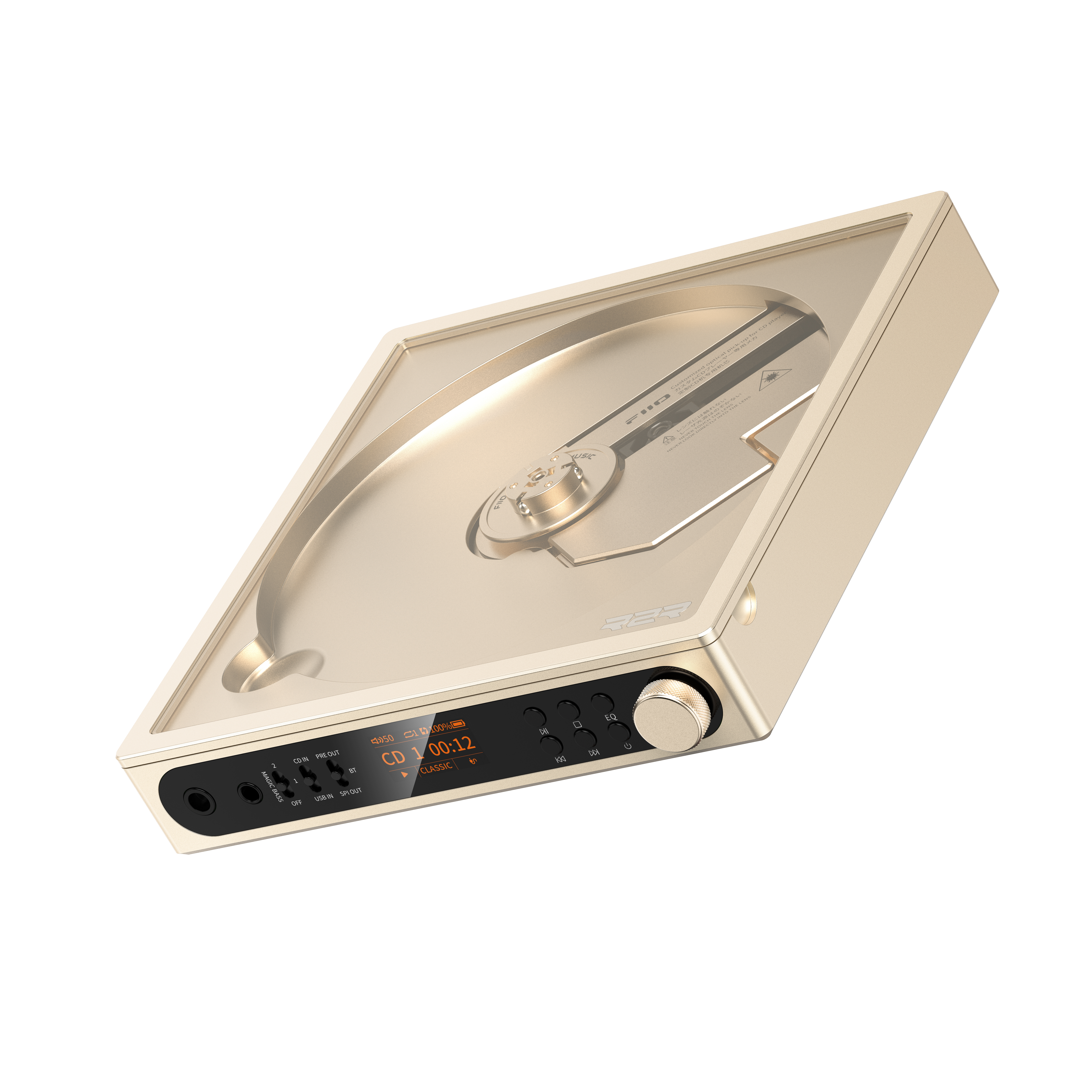 真便攜，真HiFi ~ FiiO CD隨身聽DM15 R2R  限量版 (300台) ~ 復古金