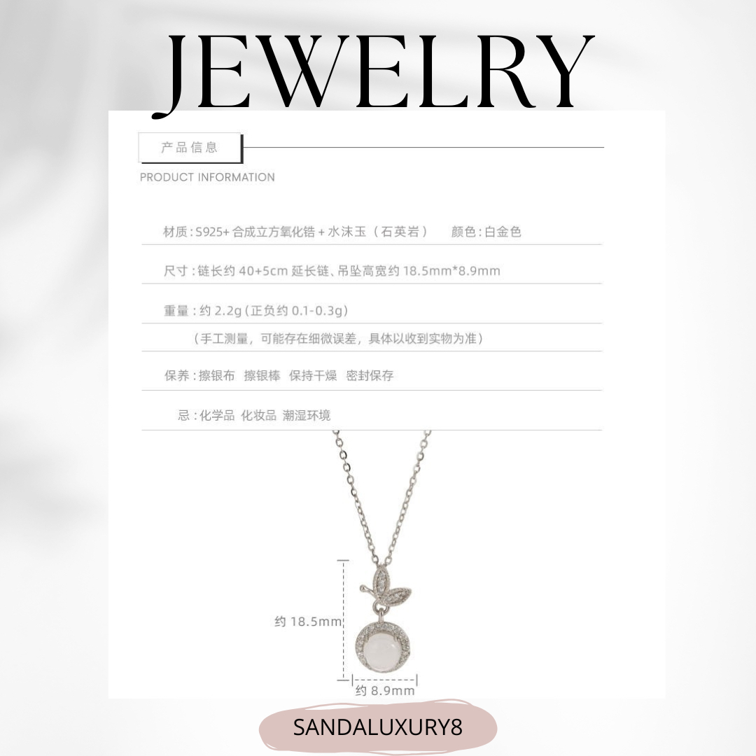 Delicate Silver Moon Necklace with Sparkling Crystal Accent