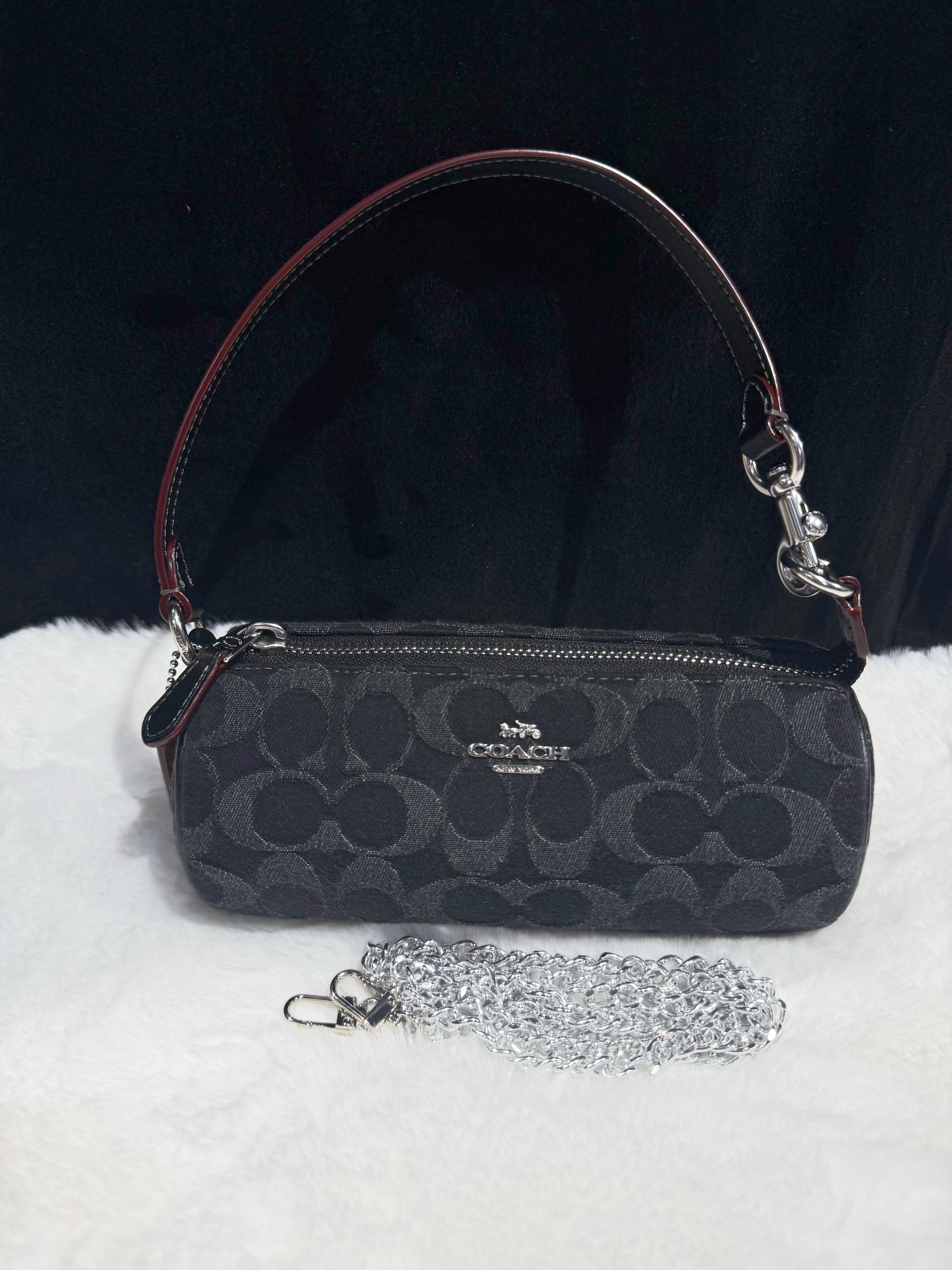 Coach Nolita barrel bag denim