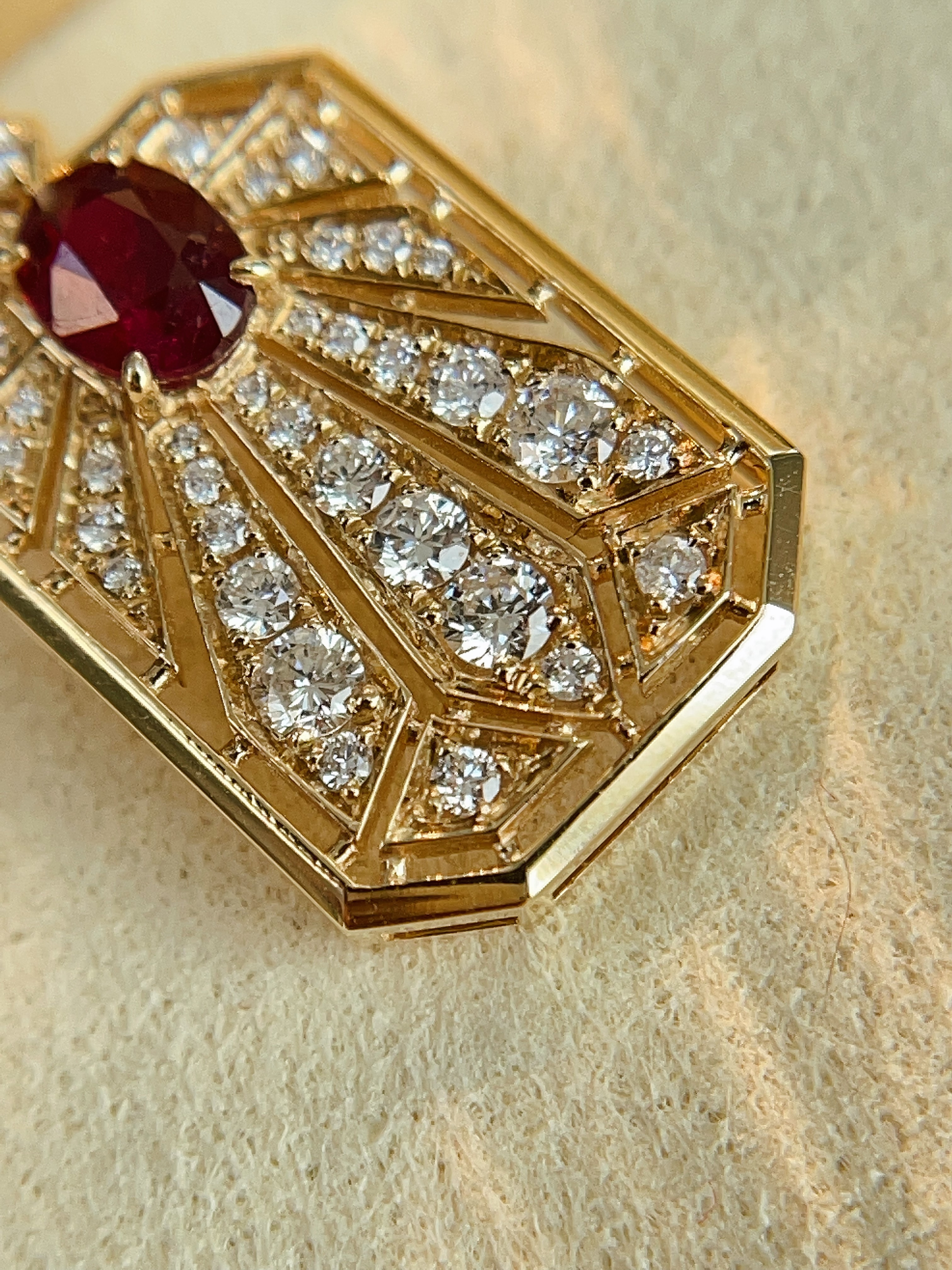 Sunburst Ruby Pendant N031240