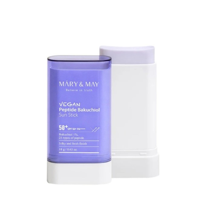 Mary & May Vegan Peptide Bakuchiol Sun Stick純素胜肽補骨脂酚防曬棒SPF50+ PA++++ 18g