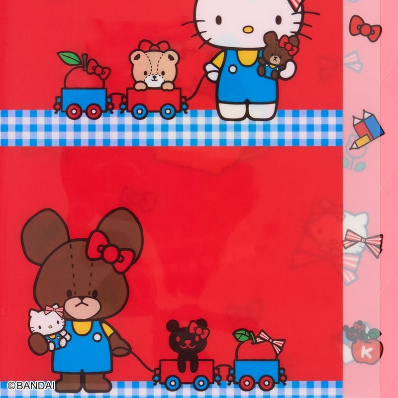 🌸 【預訂】A4 File (RD) - The Bears' School x Kitty