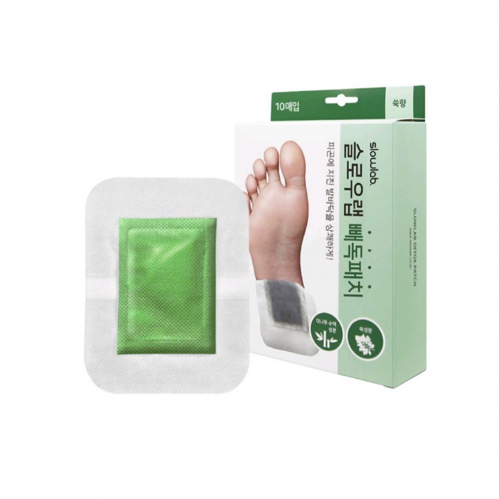 韓國 Slowlab排毒祛濕艾草足貼10片