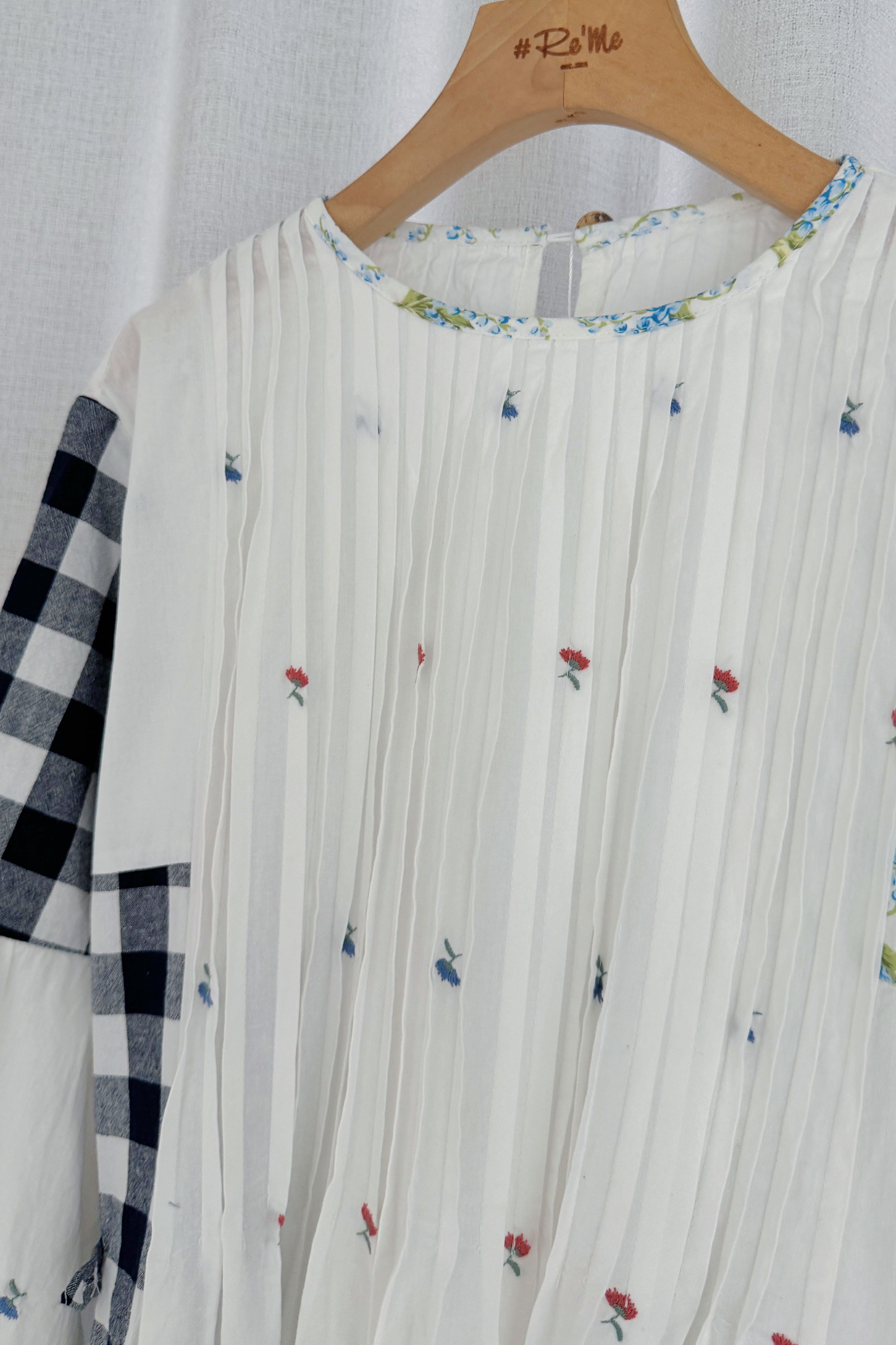 日系田园风复古连身裙