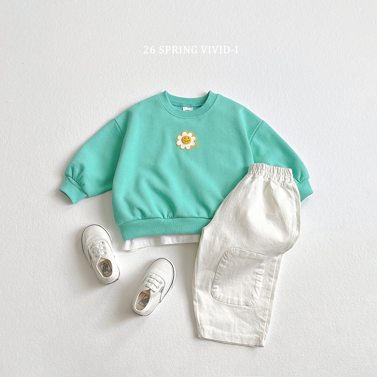 🌸預訂 韓國直送🌸🇰🇷VIVIDI三色立體花花印花長袖上下套裝