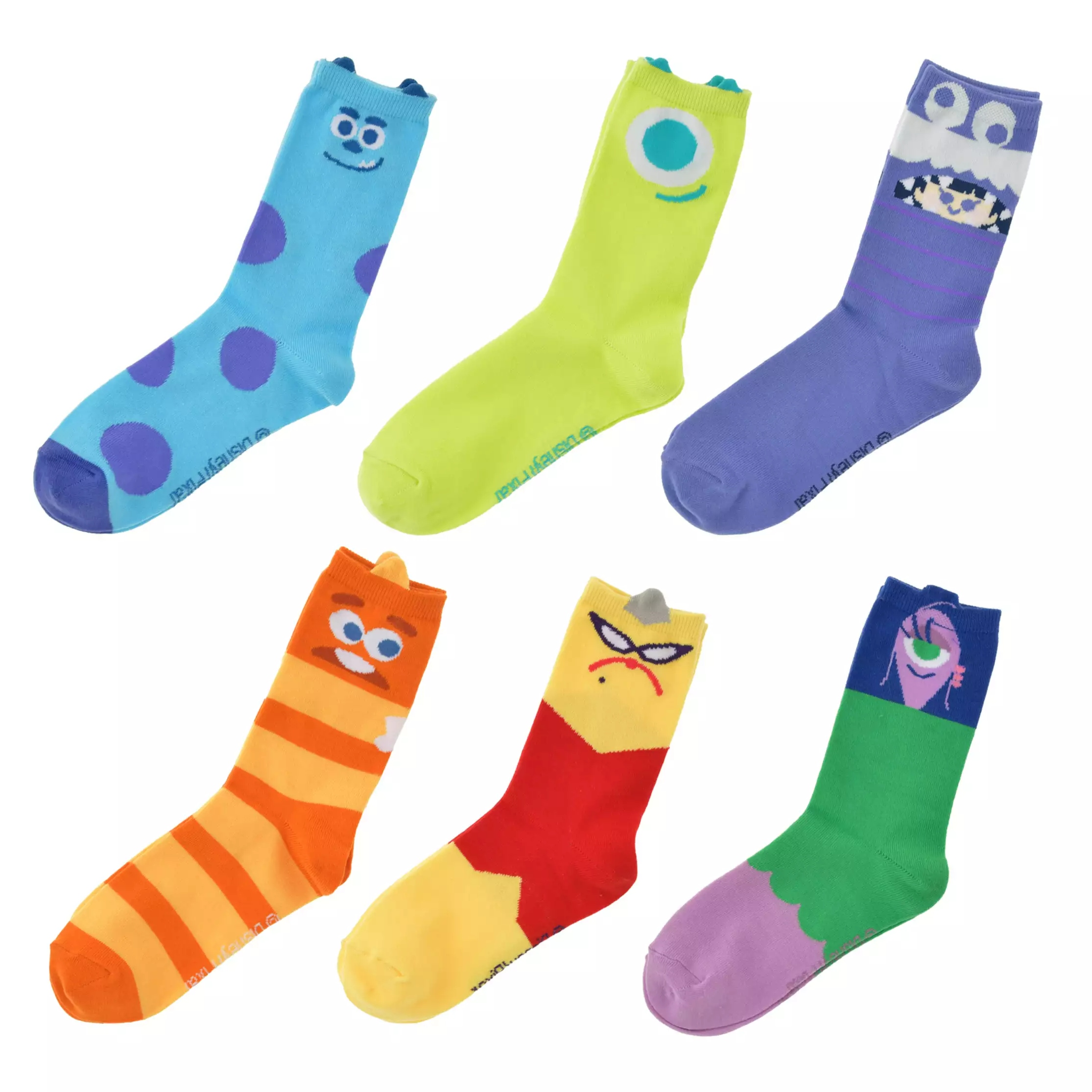 🌸 【預訂】MONSTERS Socks (隨機) - MONSTERS INC. 25TH