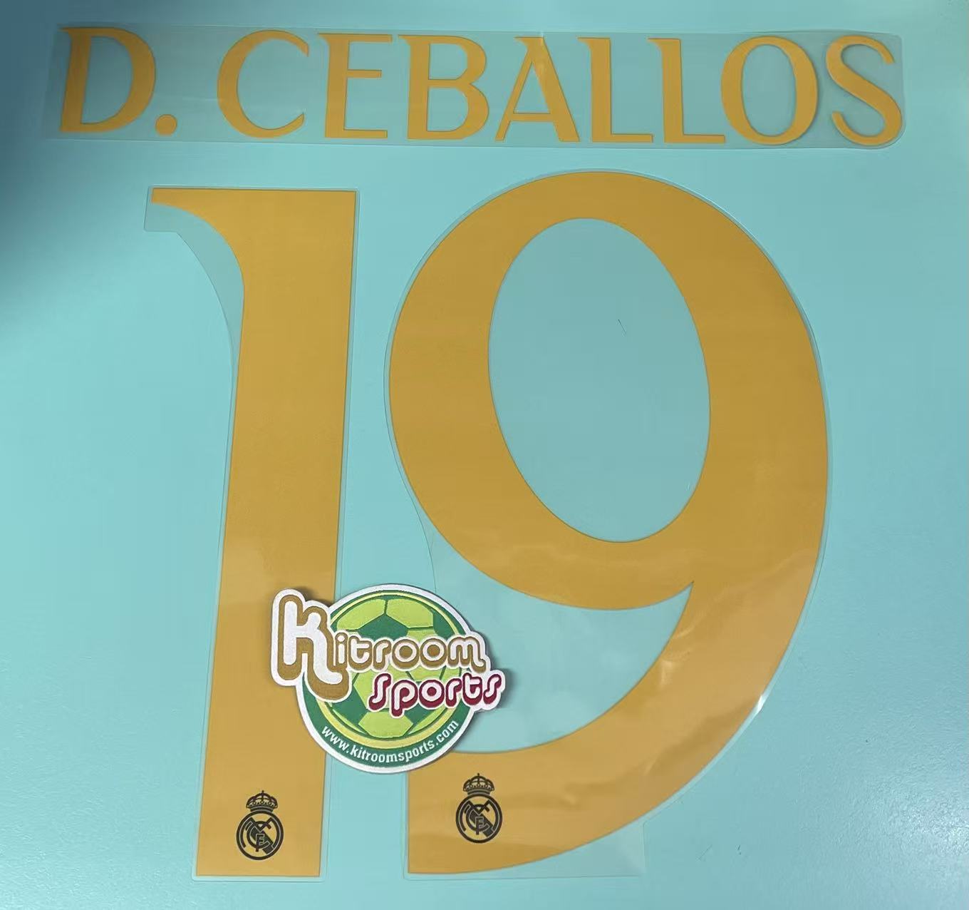 2023-24 Real Madrid Away / 3rd Nameset #19 D.CEBALLOS