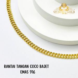 MYDORA Rantai Tangan Kait 2 Bajet | EMAS 916/22k