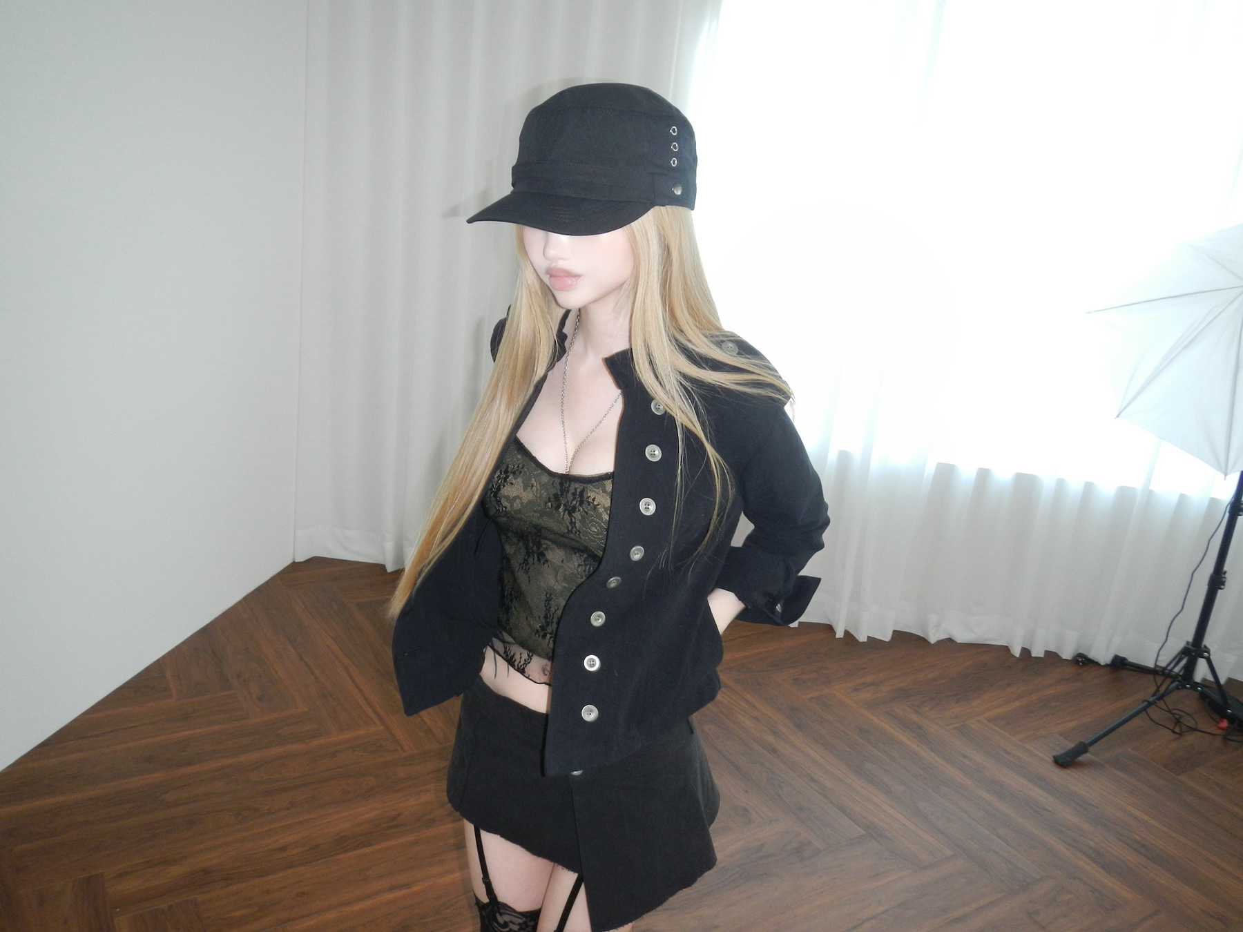 Asymmetric Wrap Mini Skirt