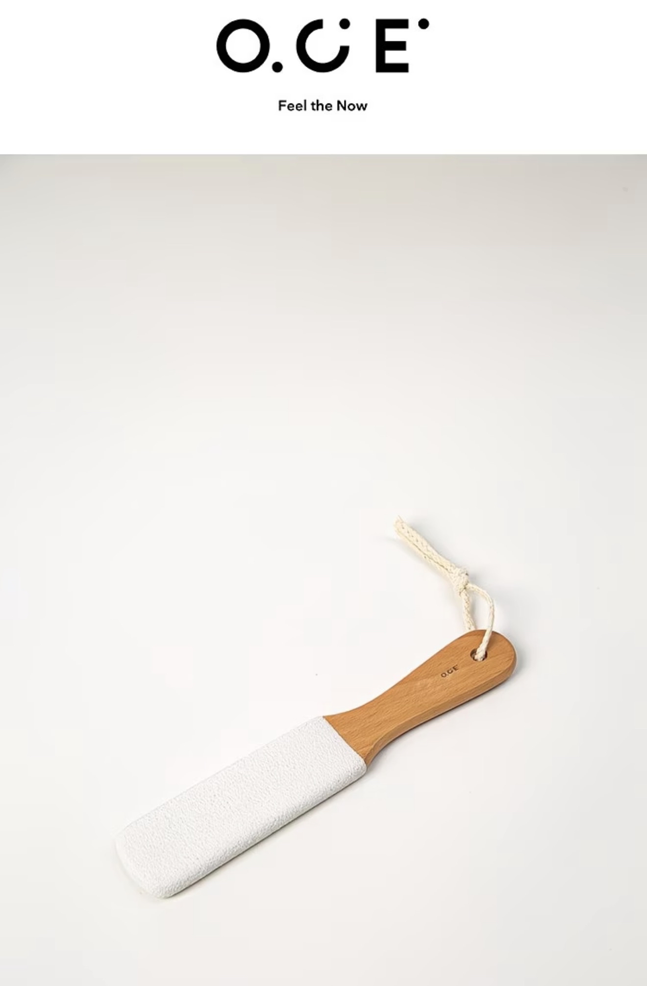 Beech Wood Flat White Foot Scraper 