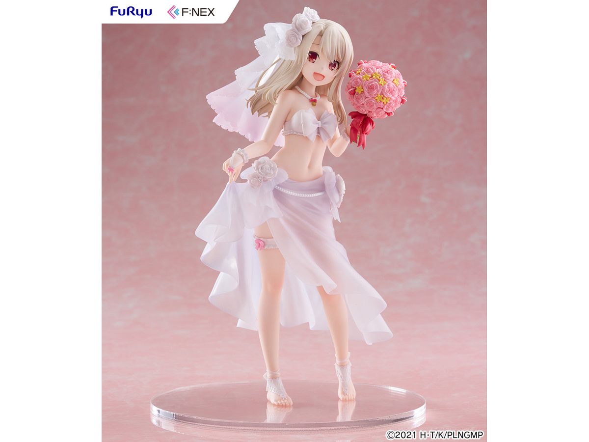 【預訂日期至17/6/26】 FURYU [F:NEX]《魔法少女☆伊莉雅》1/7 伊莉雅 -婚紗泳裝- / Illyasviel von Einzbern Wedding Swimsuit ver. 1/7 Scale Figure 🌸[訂單確認後,本店會於一週內發出電子預購單據,屆時請確認WhatsApp對話查收。"如需到店提取紙質單據或使用其他通訊APP可於備註告知"]