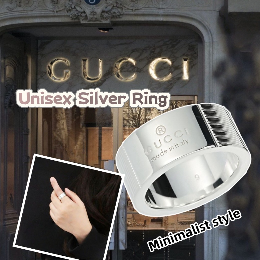 Gucci Unisex Silver Ring