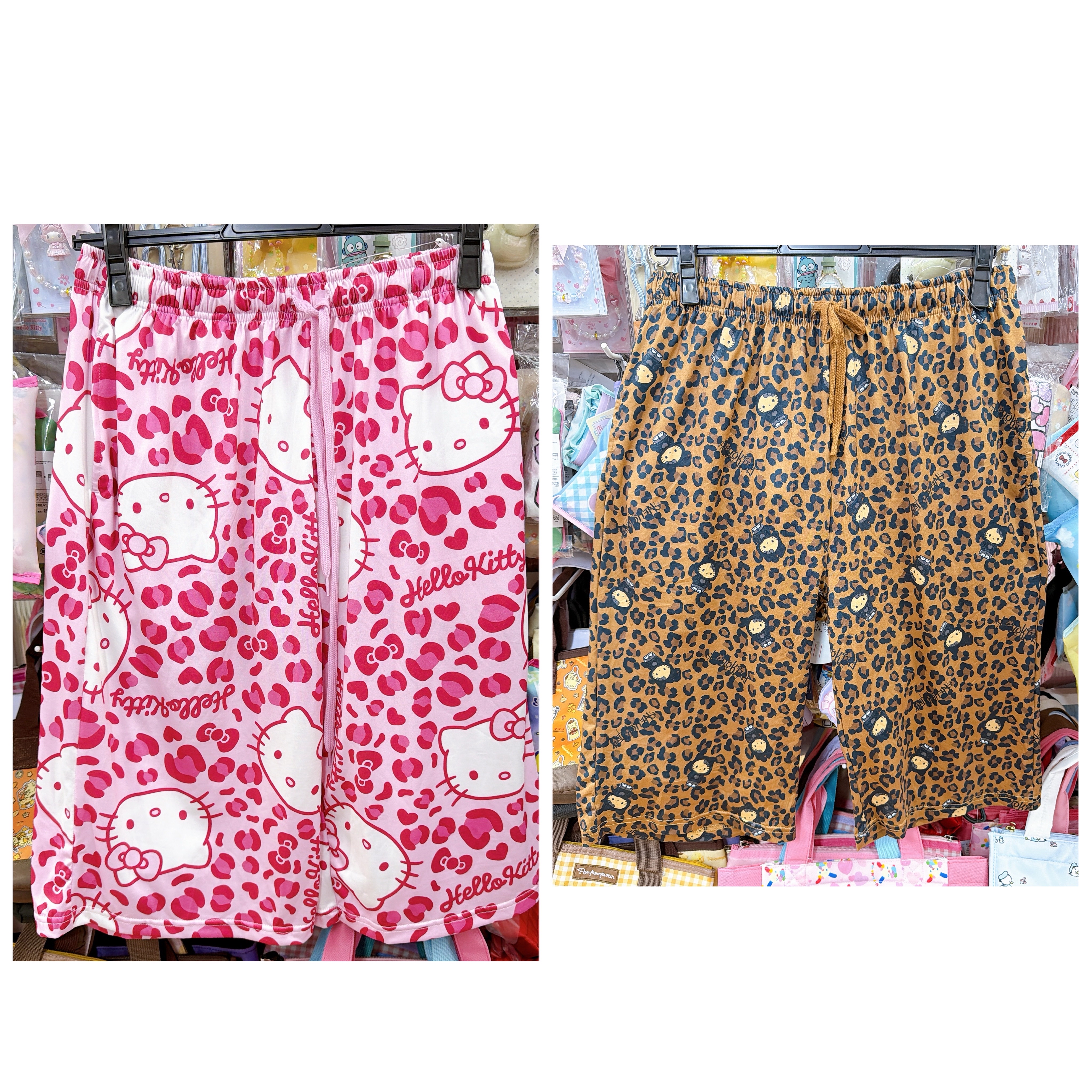 獨家發售日本直送Hello Kitty新款豹紋冷感7分褲