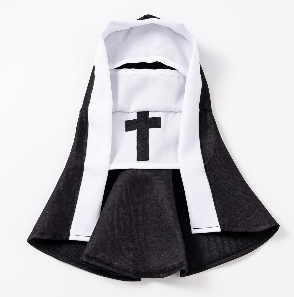 貓狗萬聖節修女服裝 Halloween Pet Costume 寵物修女造型萬聖節貓狗衫 香港現貨｜PTC2001