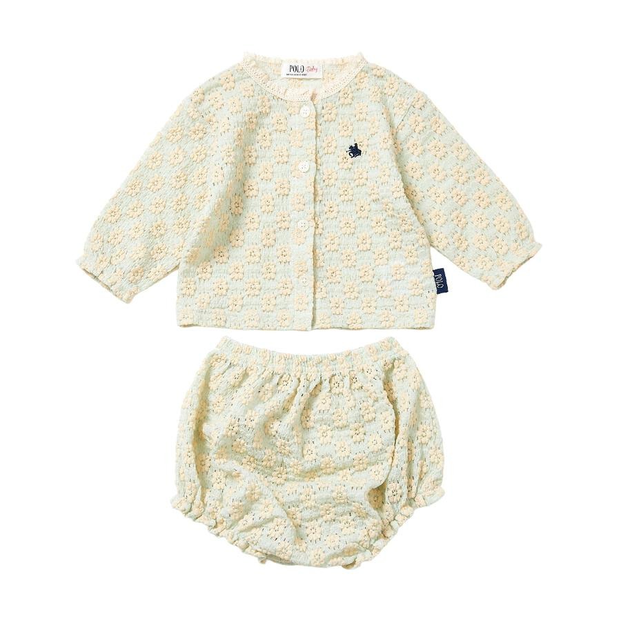 Polo Baby 花紋圖案套裝 one size 60-70cm