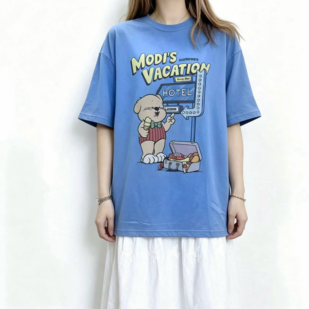 ☀️初夏優惠☀️ 撞色cartoon print Tee 