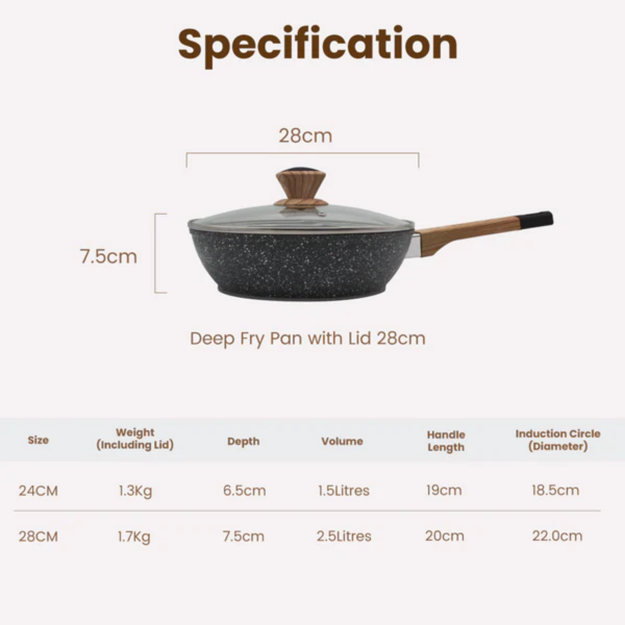 Russell Taylors 24cm Deep Fry Pan (PDF-24)