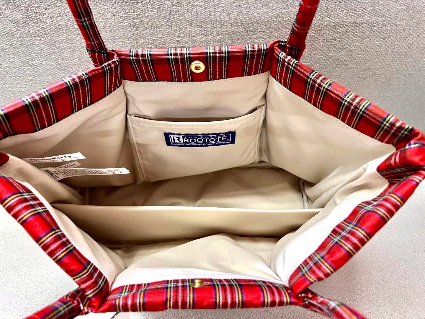 🎌日本直送🎌 Hello Kitty x ROOTOTE格紋厚身防水孭袋