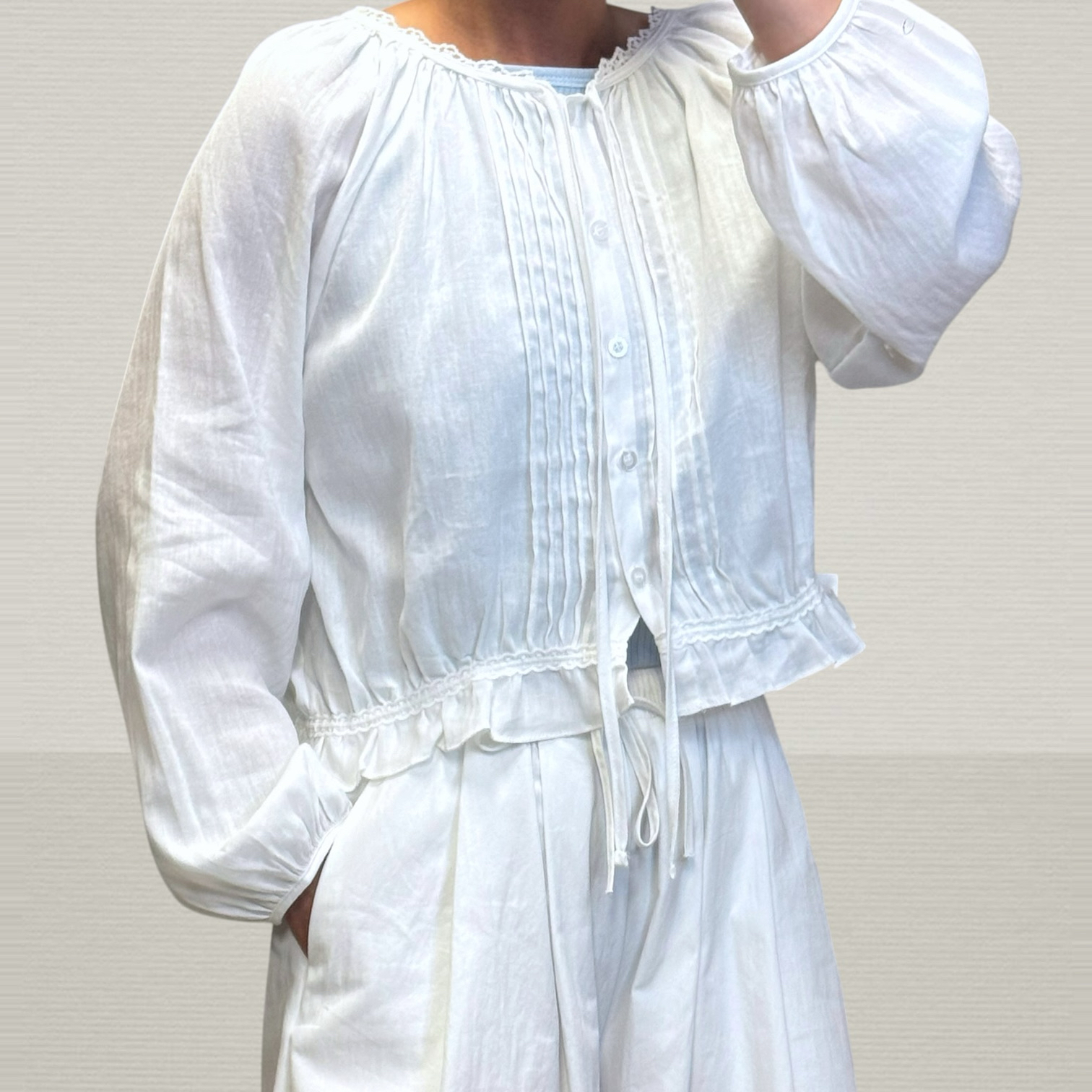 221195 暗紋waffle腳top