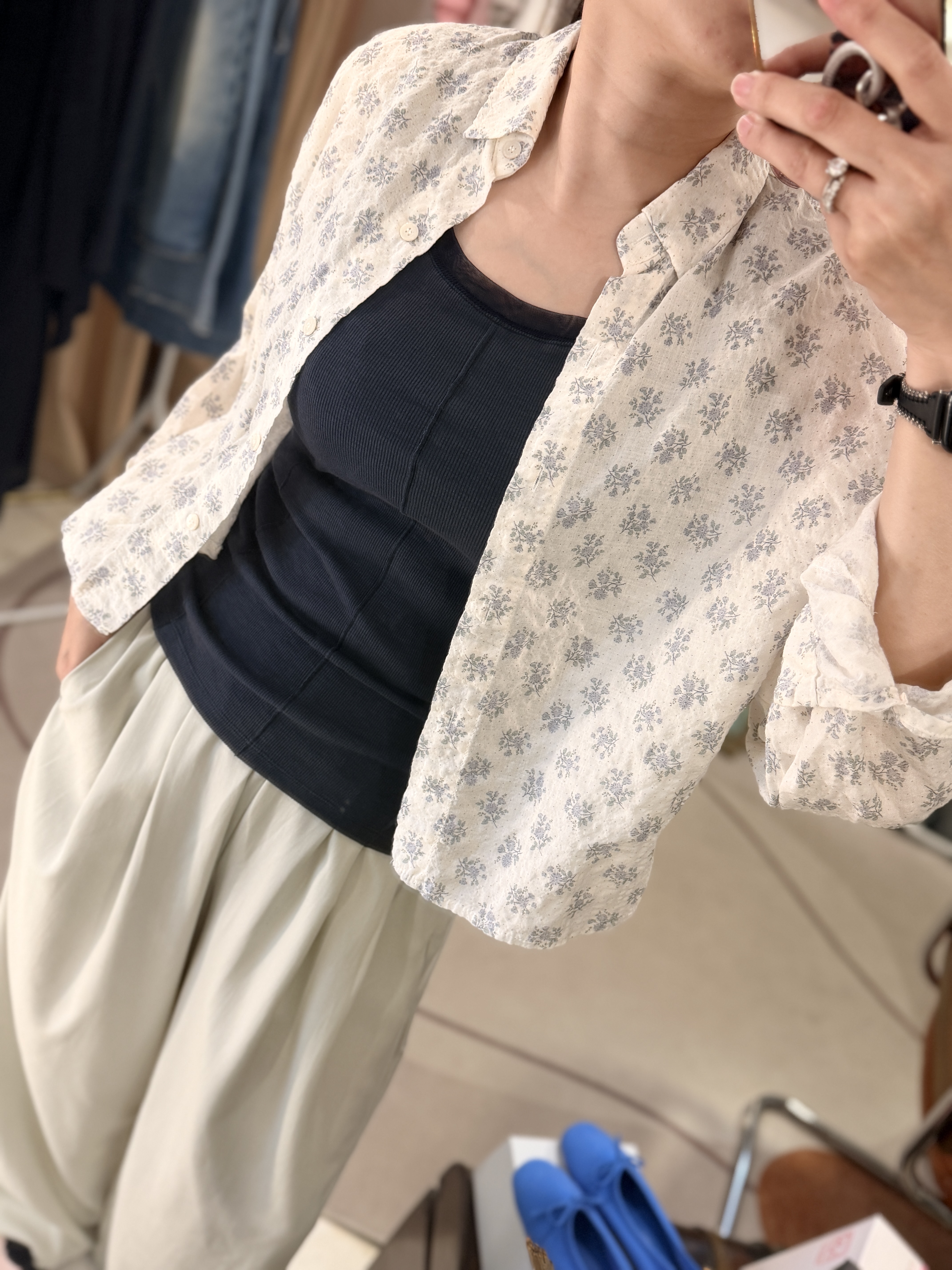 Lavender cotton shirt
