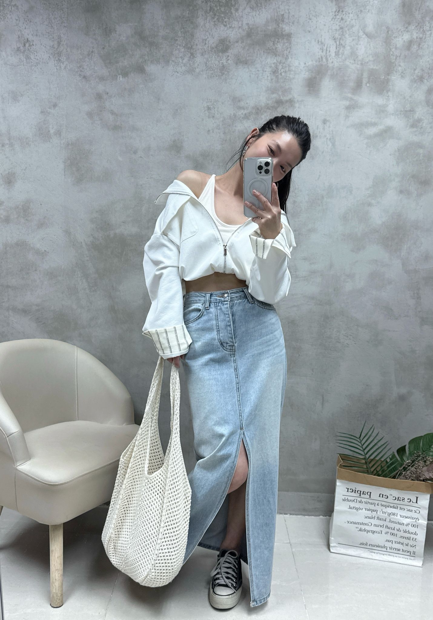 條子䄂束腰恤衫棉外套