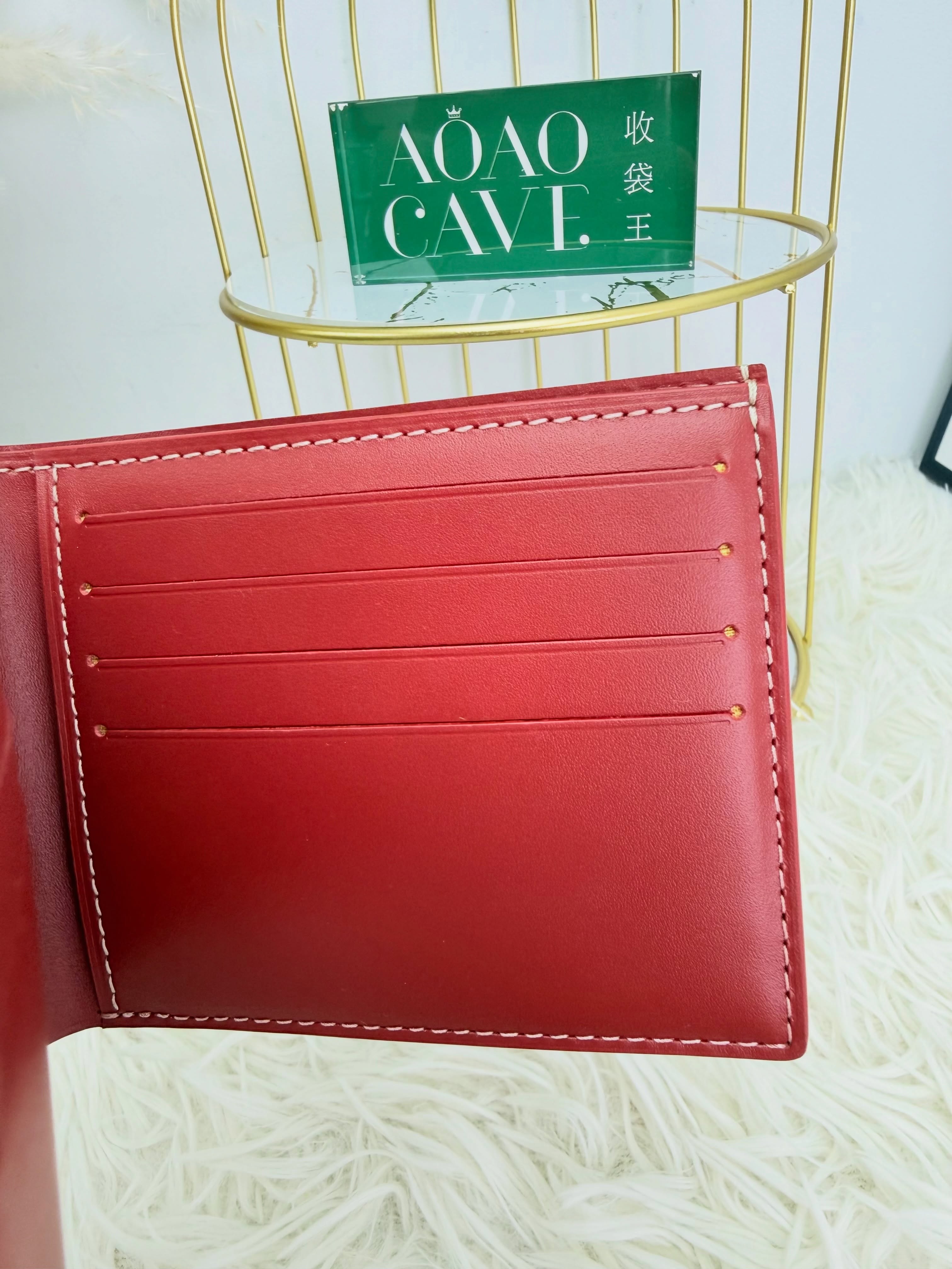 Goyard❣️全新 🔥紅色老花短銀包 👛❤️ 