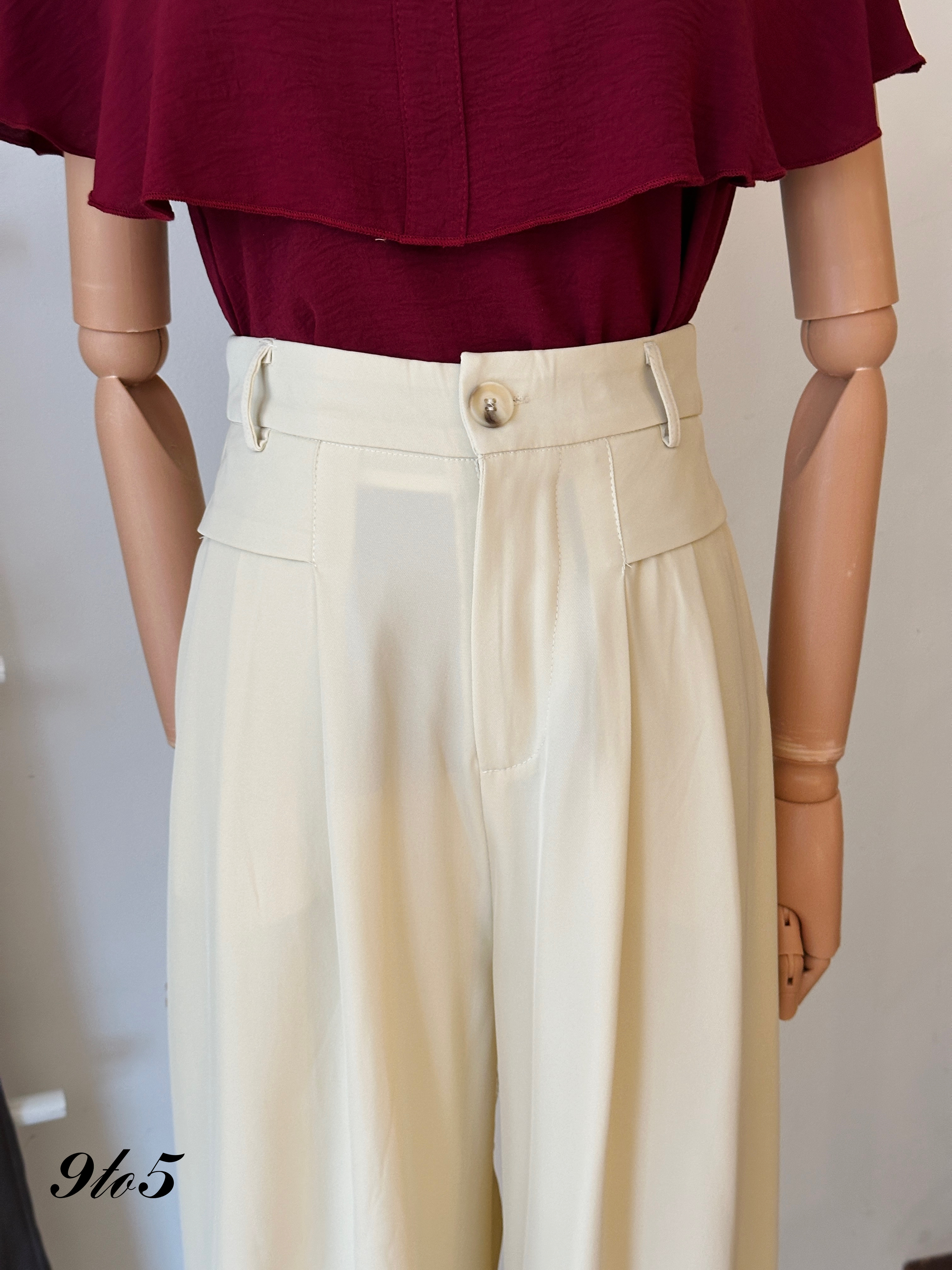 S1784 A Line Long Pants - 3 Colors