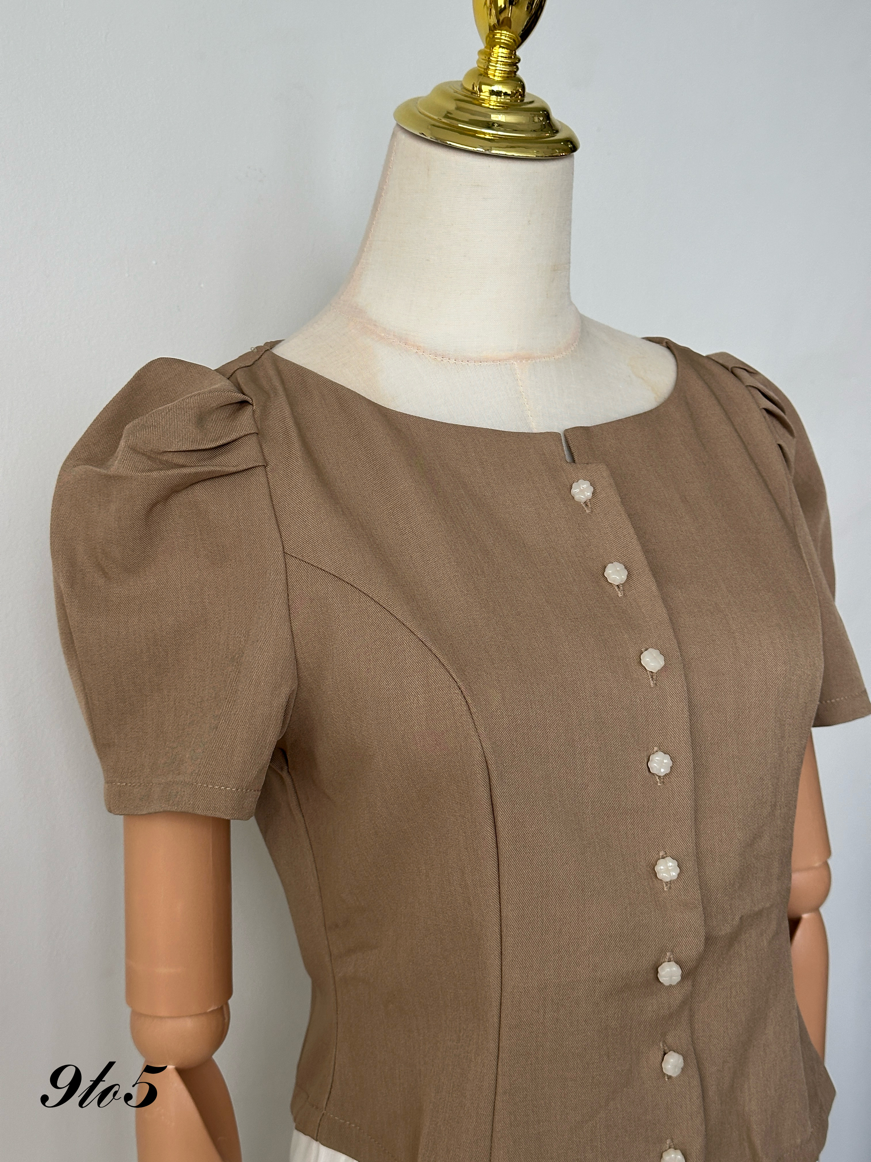 T3991 Puff Sleeve Top - 3 Colors 