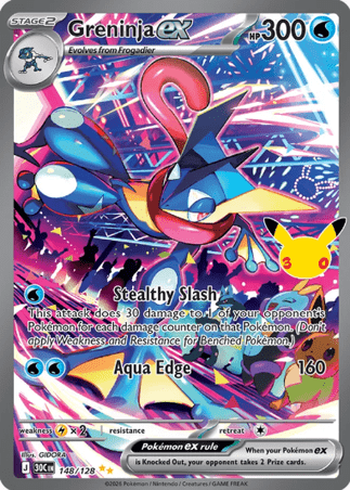 Pokemon TCG 30th Celebration - Greninja EX-148/128