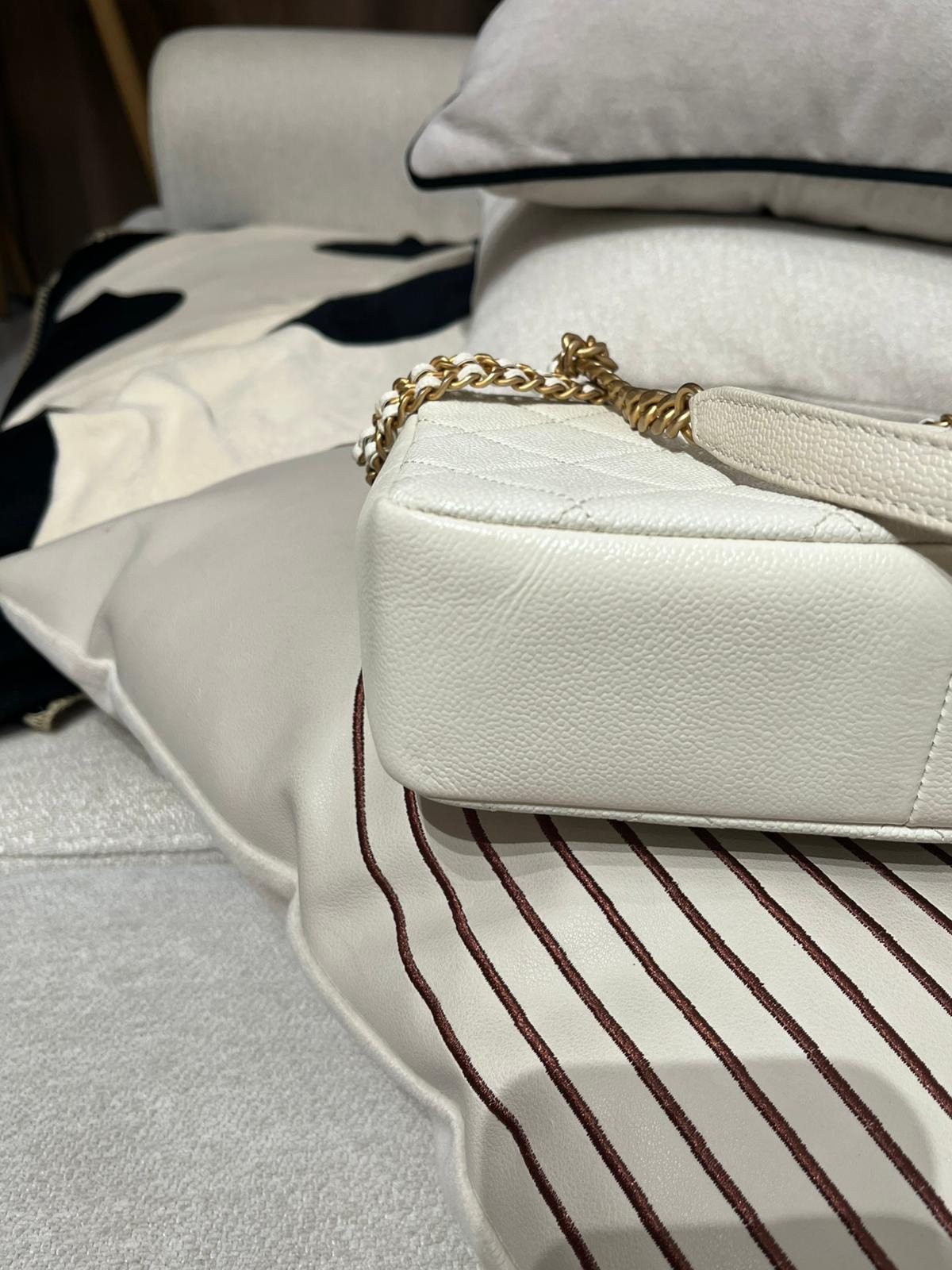 Chanel flap bag AS3103,荔枝牛皮 100%Authentic ,98%new  ✅收據副本✅晶片✅dust bag✅盒